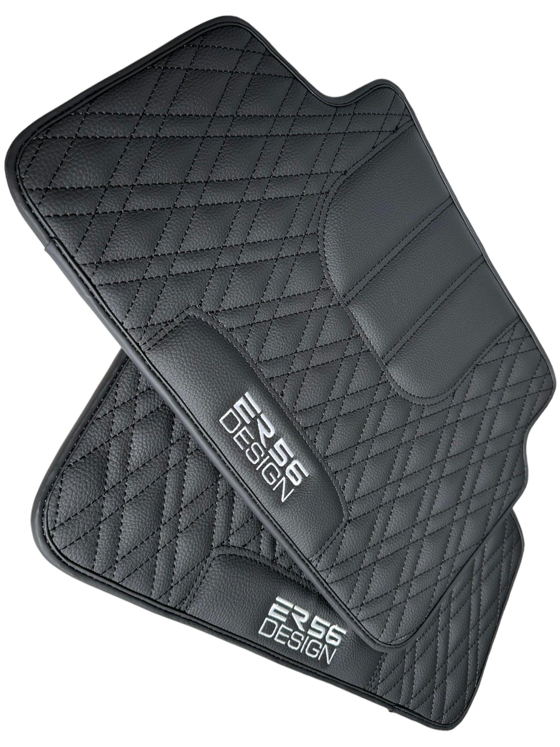 Floor Mats For BMW F74 Gran Coupe (2025-2026) Black Leather Er56 Design - AutoWin