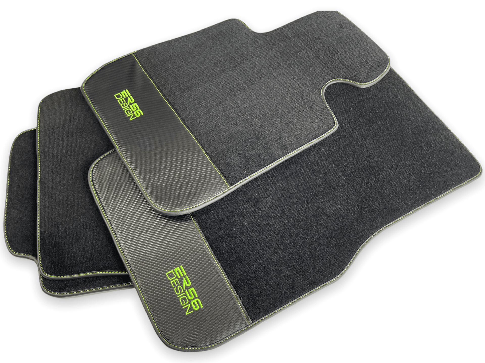 Floor Mats For BMW U06 (2022-2026) Carbon Leather Er56 Design - AutoWin