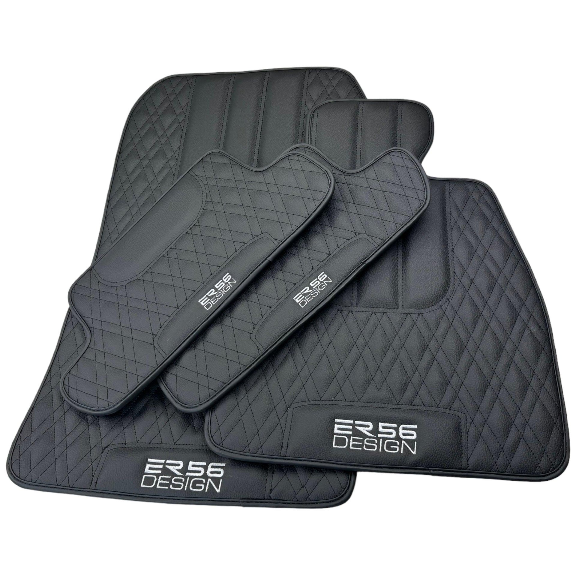 Floor Mats For BMW M8 F92 2-door Coupe Black Leather Er56 Design - AutoWin