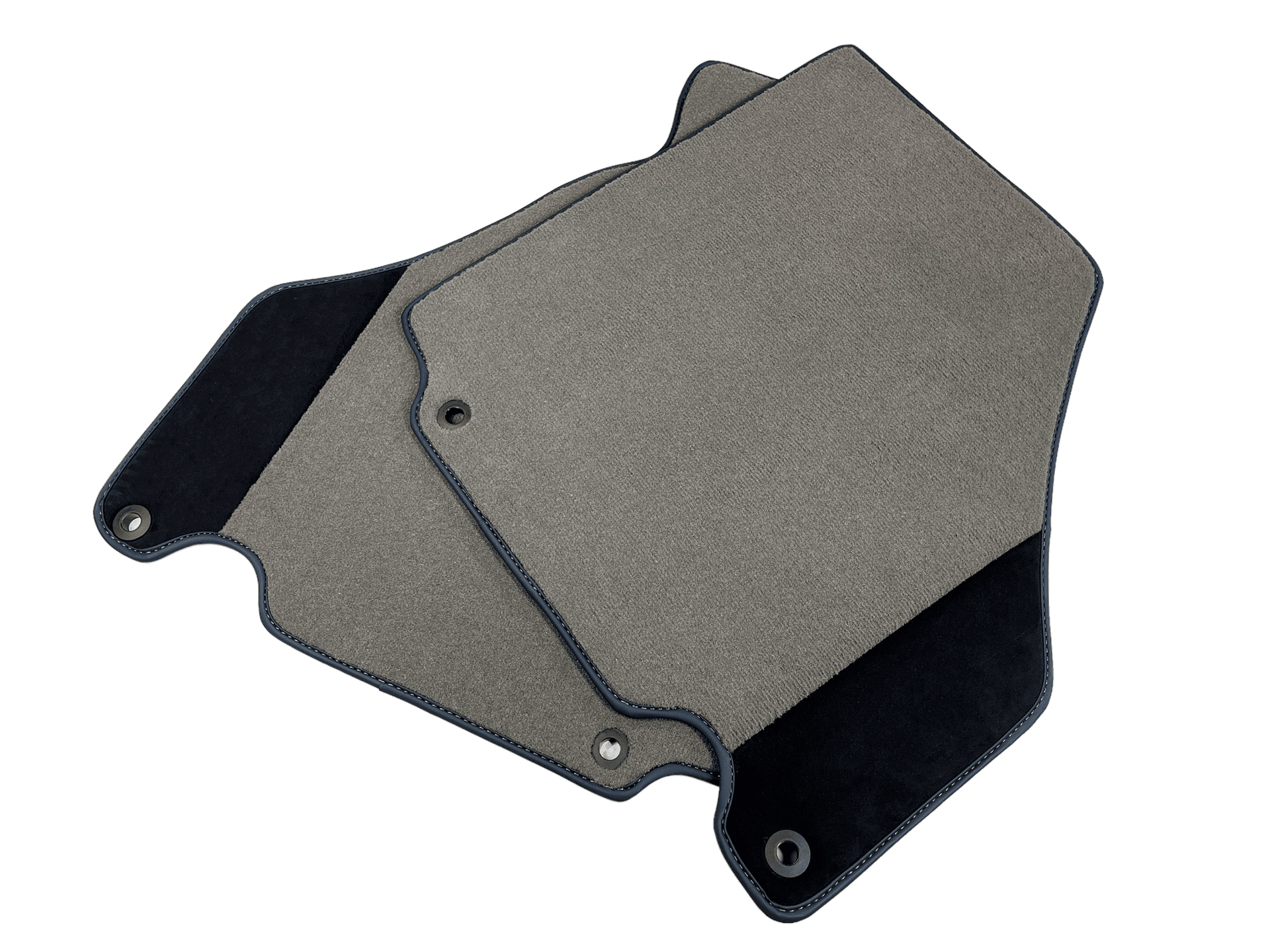 Floor Mats For Ferrari 360 Modena 1999-2005 Gray With Alcantara Leather - AutoWin