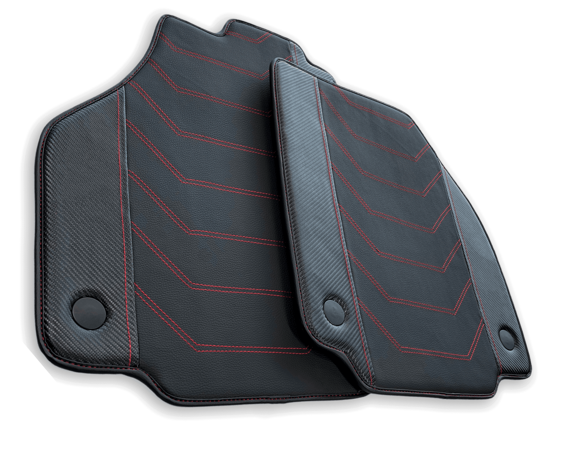 Floor Mats For Ferrari 458 Speciale With Carbon Fiber Leather 2012-2015 - AutoWin
