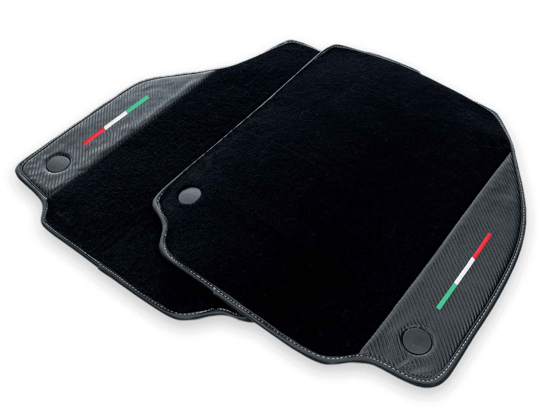 Floor Mats For Ferrari 458 Speciale (2012-2015) Carbon Leather - AutoWin