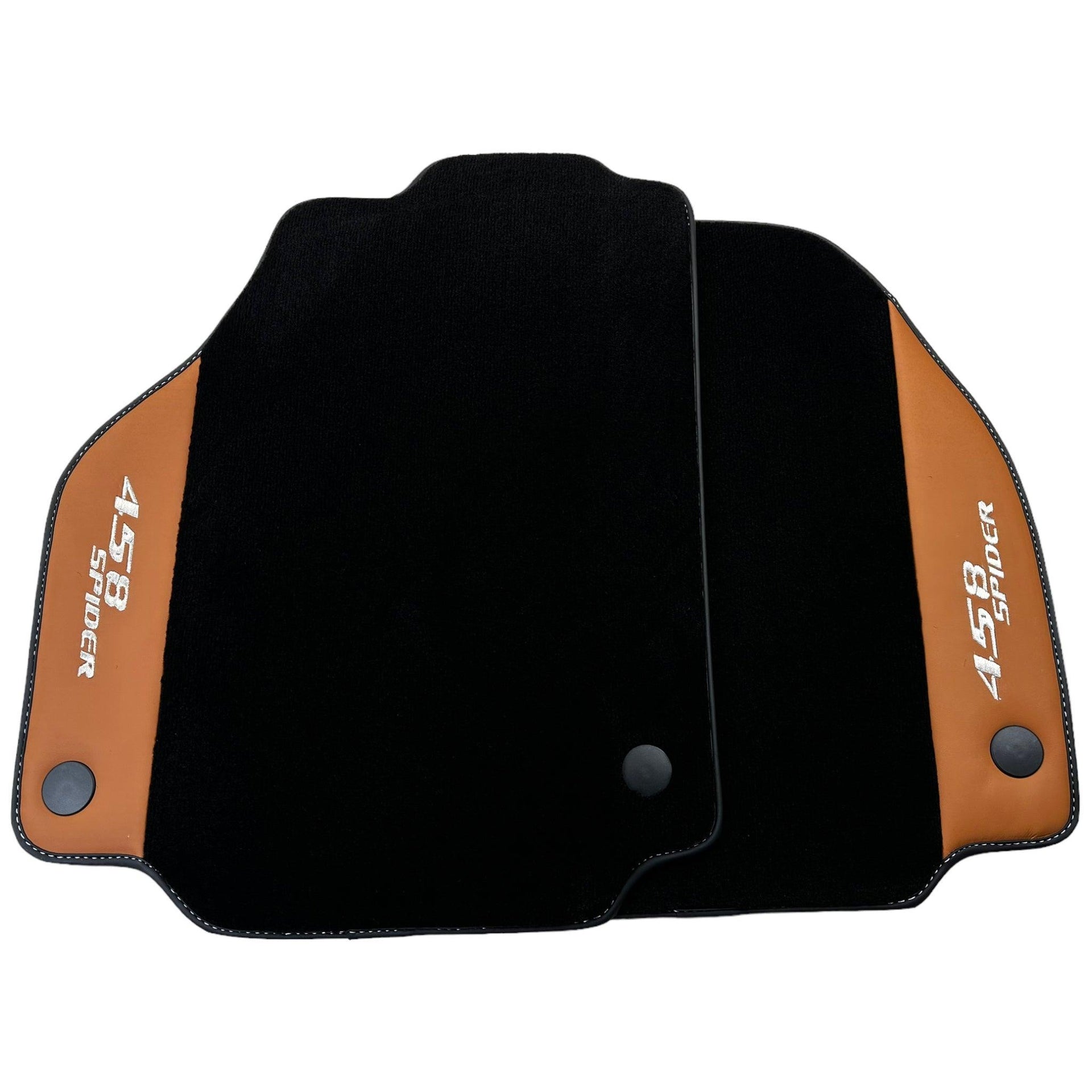 Floor Mats for Ferrari 458 Spider (2012-2015) with Cuoio Nappa Leather - AutoWin