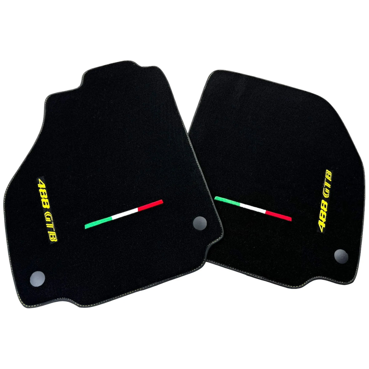 Floor Mats for Ferrari 488 GTB (2015-2022) Italian Edition | Black Trim - AutoWin