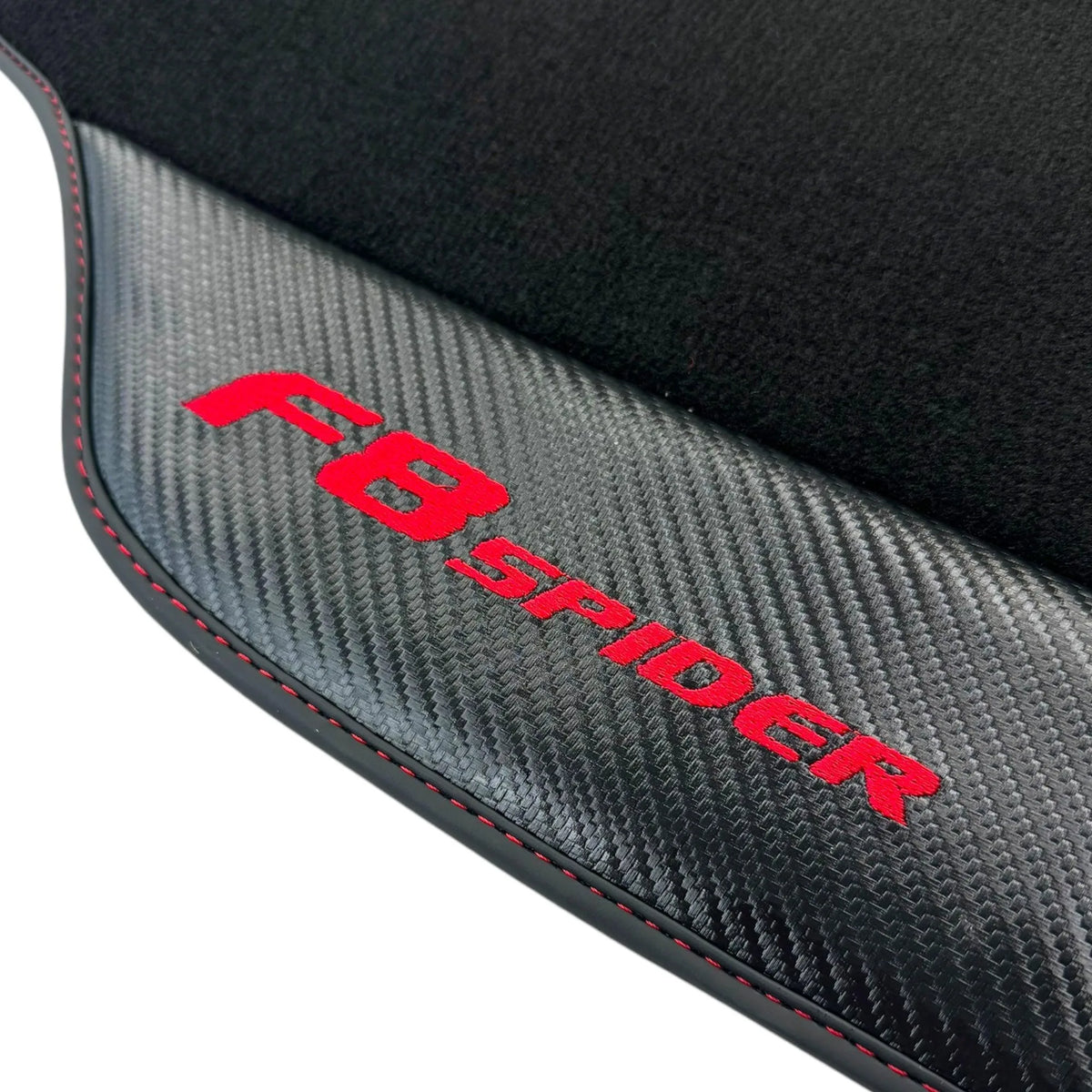Floor Mats for Ferrari F8 Spider (2019-2022) with Carbon Fiber - AutoWin