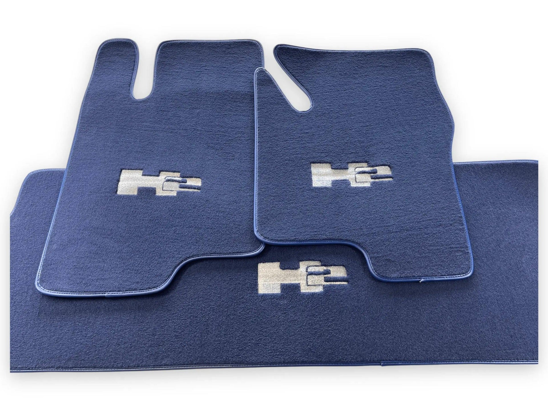 Floor Mats For Hummer H2 2003-2009 Tailored Dark Blue Color Carpets - AutoWin