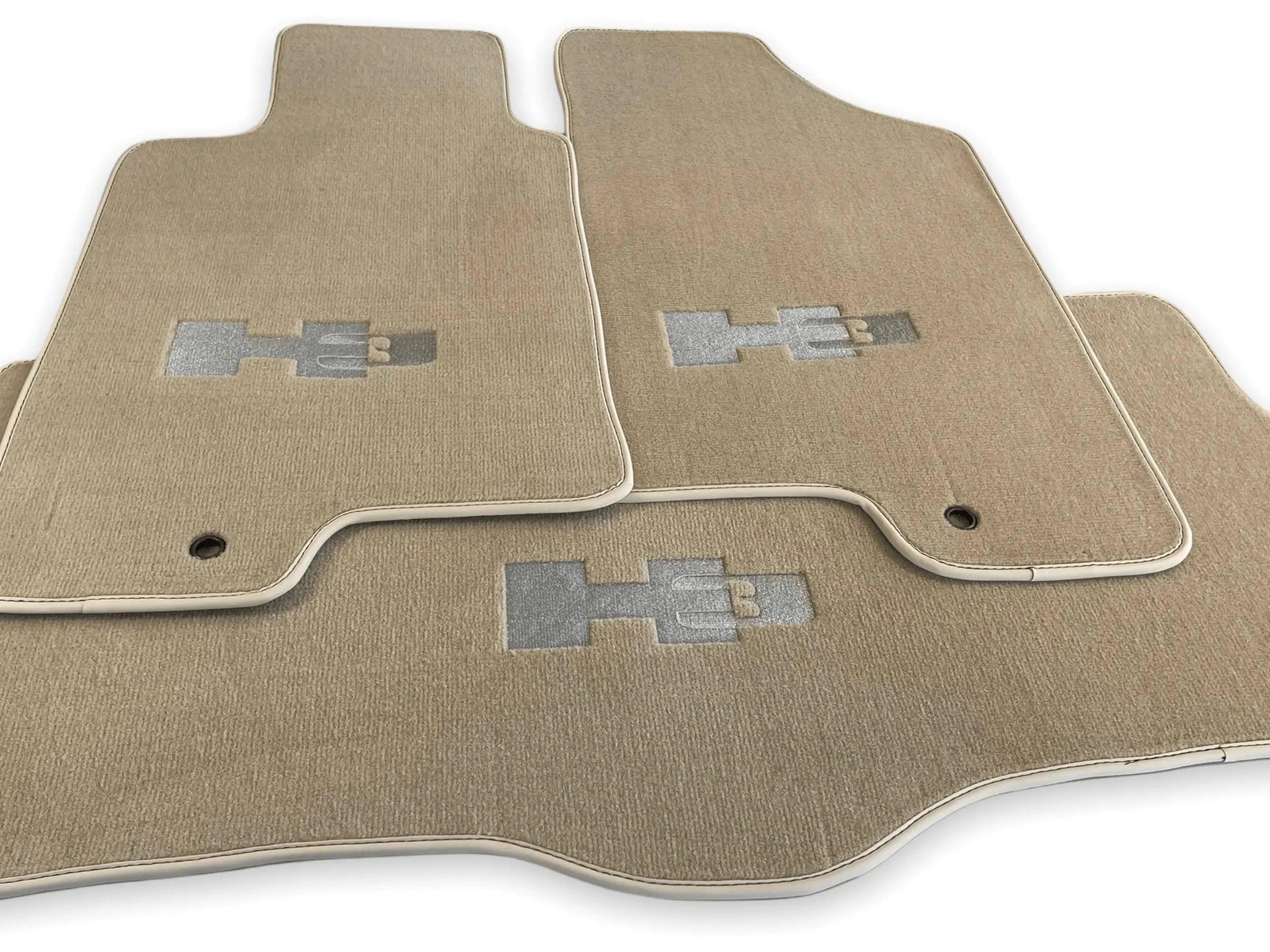 Floor Mats For Hummer H3 2005-2010 Tailored Beige Carpets - AutoWin