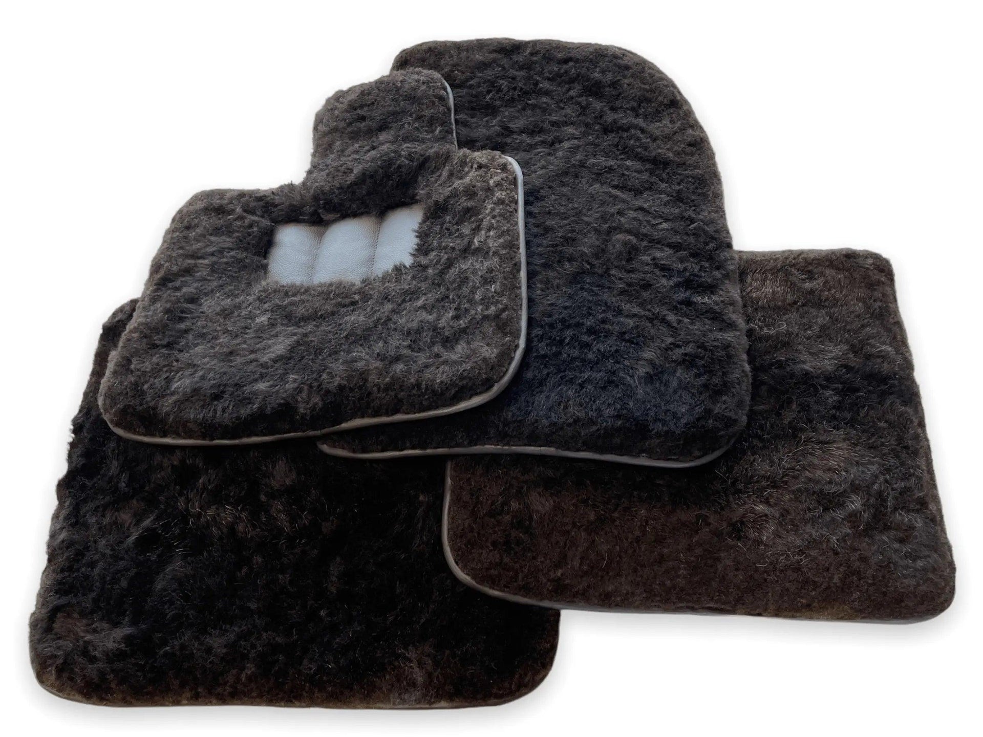 Genuine Sheepskin Floor Mats Bentley Bentayga Er56 Design Brand - AutoWin