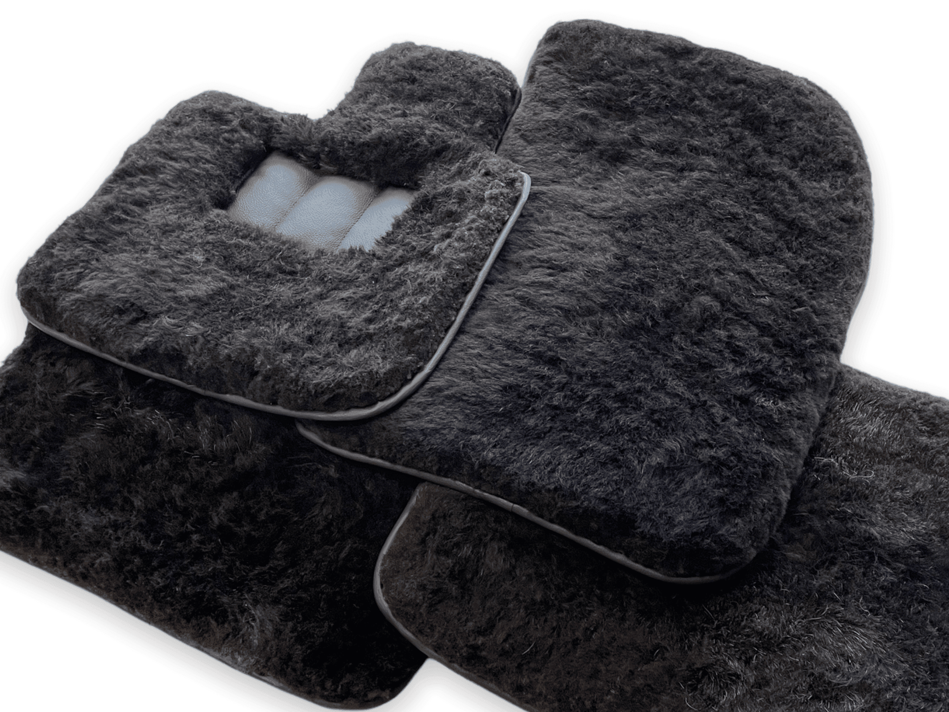 Genuine Sheepskin Floor Mats Rolls Royce Spectre (2023-2024) Er56 Design Brand - AutoWin