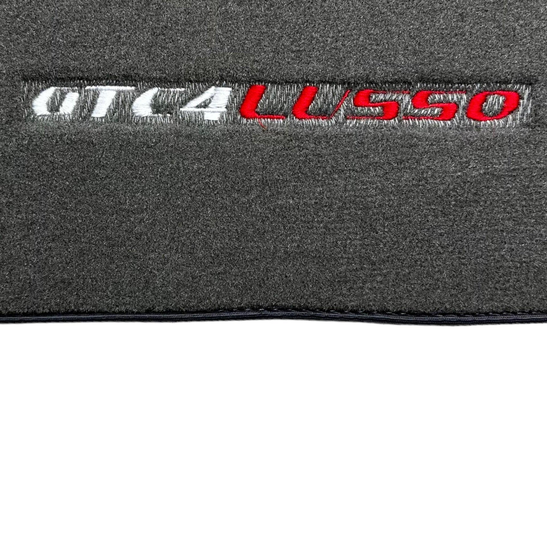 Gray Floor Mats For Ferrari GTC4 Lusso (2016-2023) Italian Edition - AutoWin