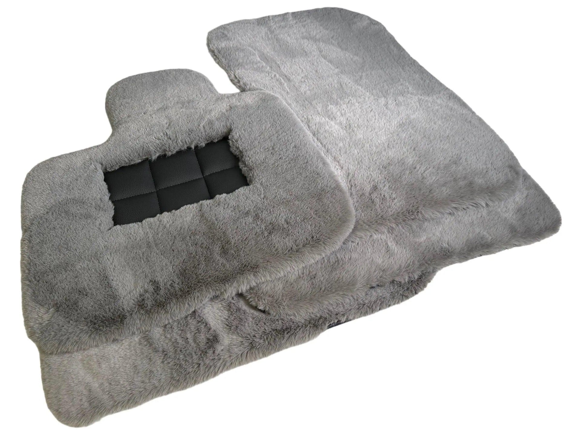 Gray Sheepskin Floor Mats For Bentley Flying Spur (2005-2013) Er56 Design Brand - AutoWin