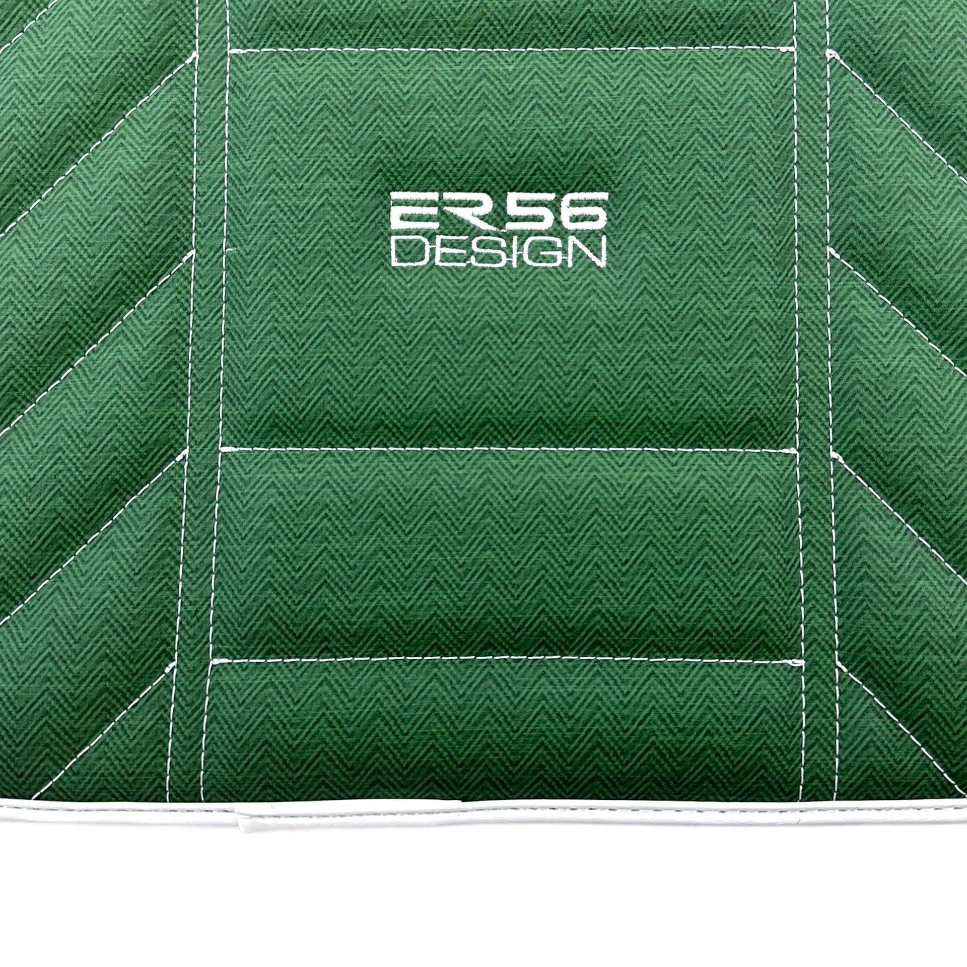 Green Leather Floor Mats For Rolls Royce Black Badge Wraith (2013-2023) - AutoWin