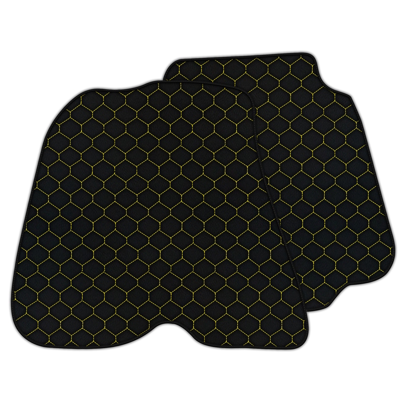 Customizable Leather Floor Mats with Hex Pattern for Ferrari 812 GTS (2018-2023)