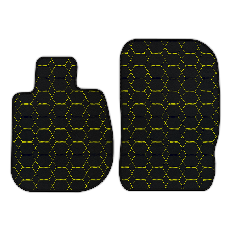Customizable Leather Floor Mats with Hexagon Hex Pattern for BMW Z4 Series E85 Convertible (2003-2008)
