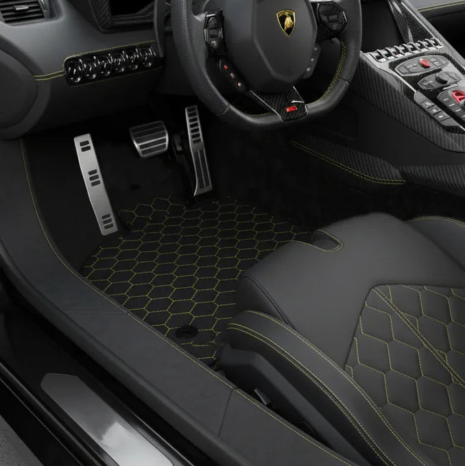 Interior look of floor mats for Lamborghini Aventador SV (2012-2022)