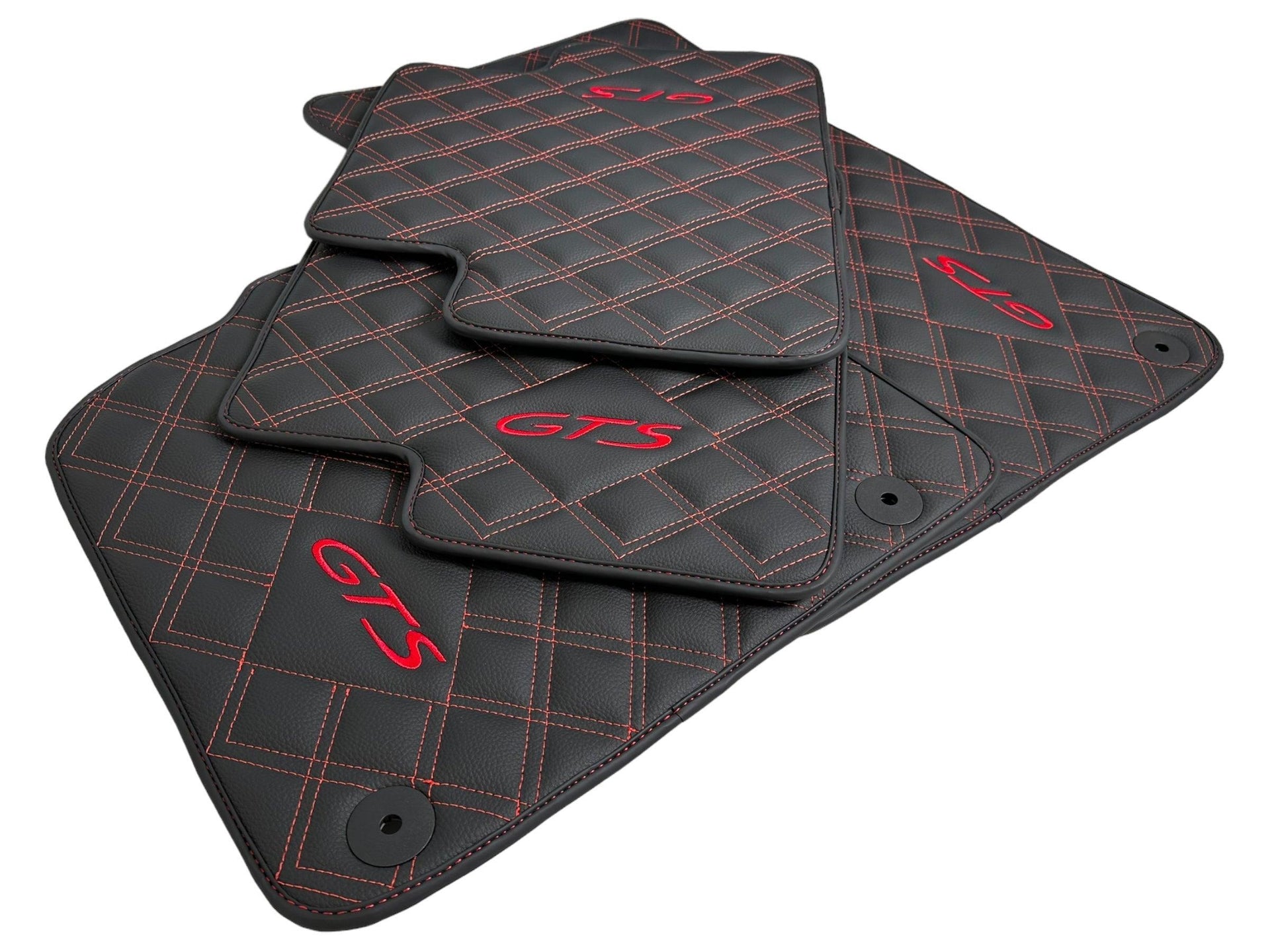 Leather Floor Mats for Porsche Taycan (2019-2023) - AutoWin
