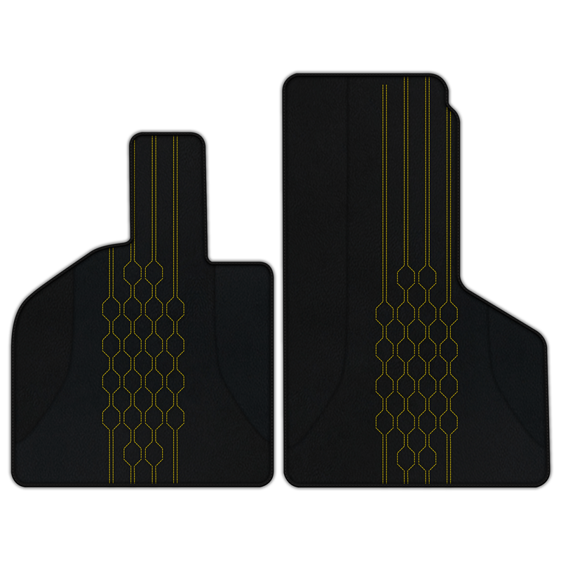 Customizable Leather Floor Mats with AW19 Pattern for Lamborghini Huracan Performante (2017-2019)