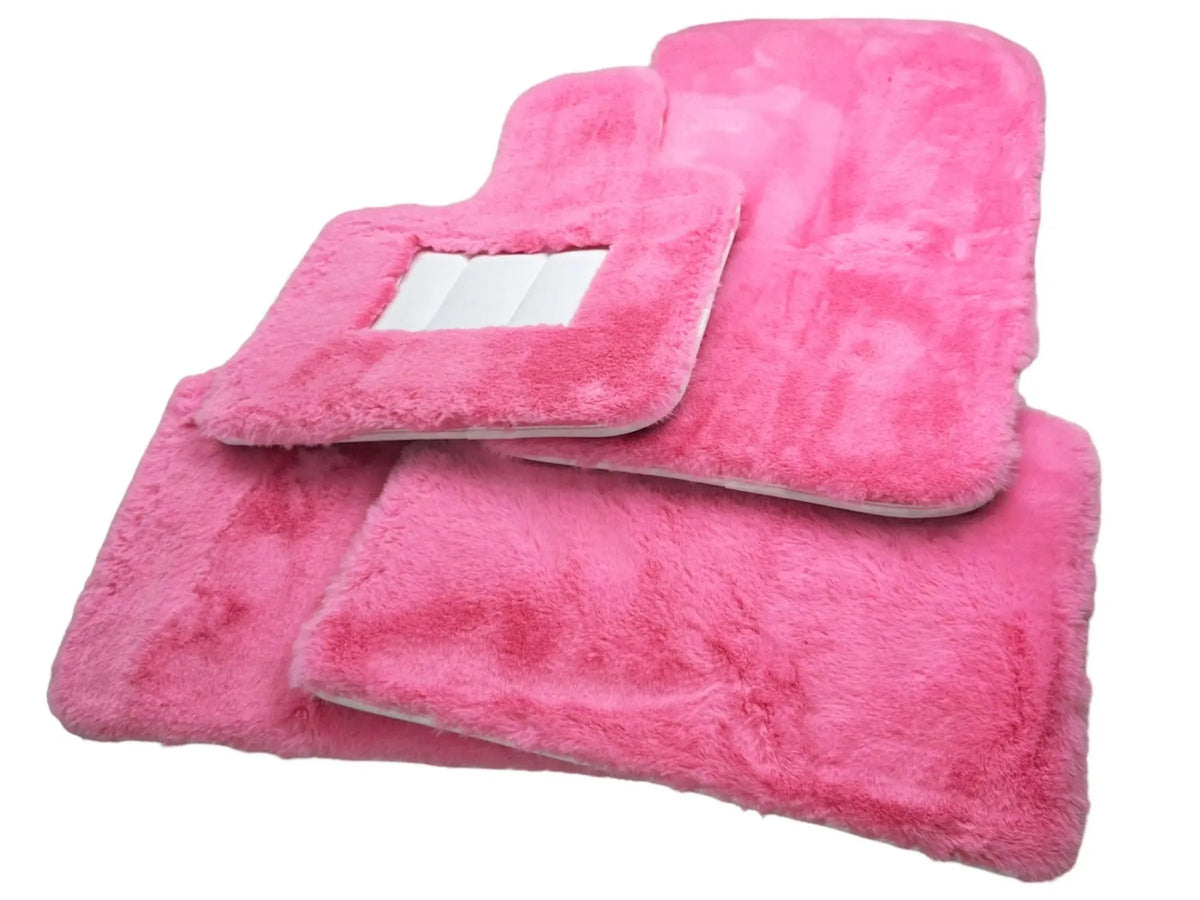 Pink Sheepskin Floor Mats For Rolls Royce Ghost Series II (2021-2024) Er56 Design Brand