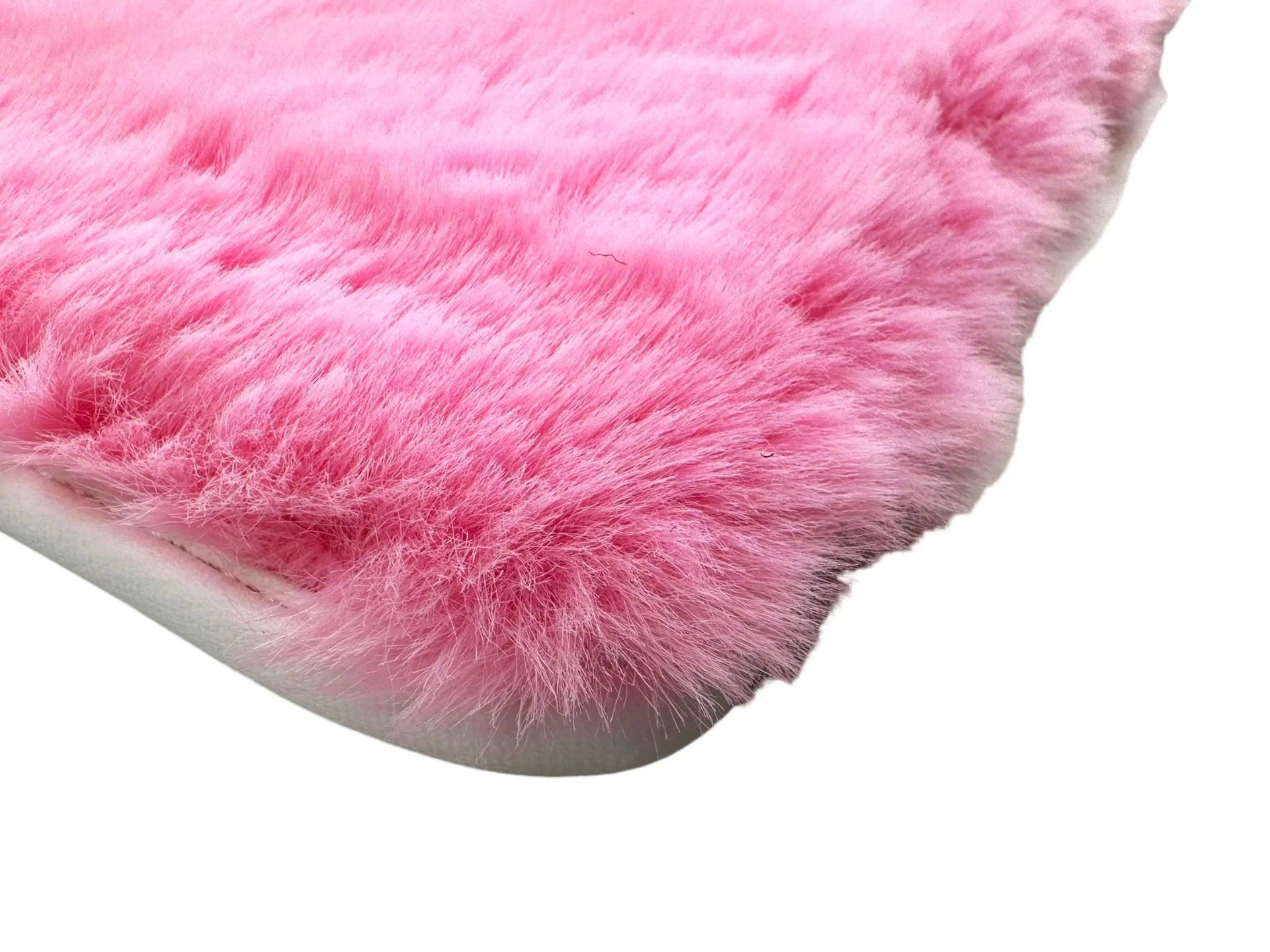Pink Sheepskin Floor Mats For Rolls Royce Shadow 1965-1977 Er56 Design Brand - AutoWin