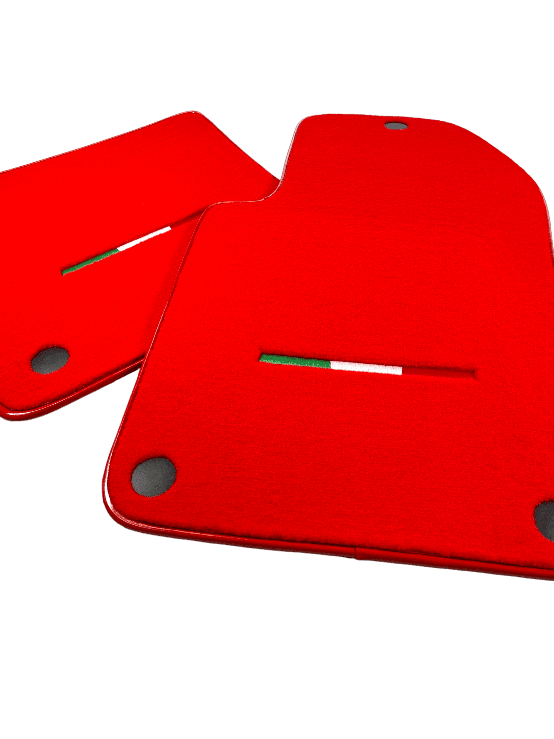 Red Floor Mats For Ferrari 612 Scaglietti 2005-2011 Italian Edition - AutoWin