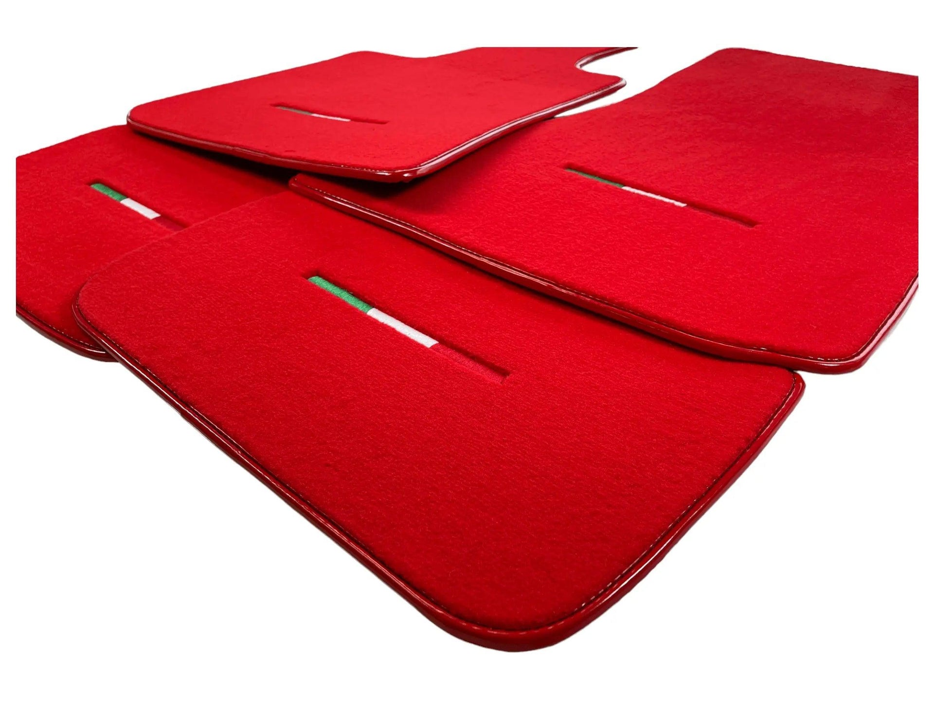 Red Floor Mats For Maserati Grecale (2023-2024) Italy Edition - AutoWin