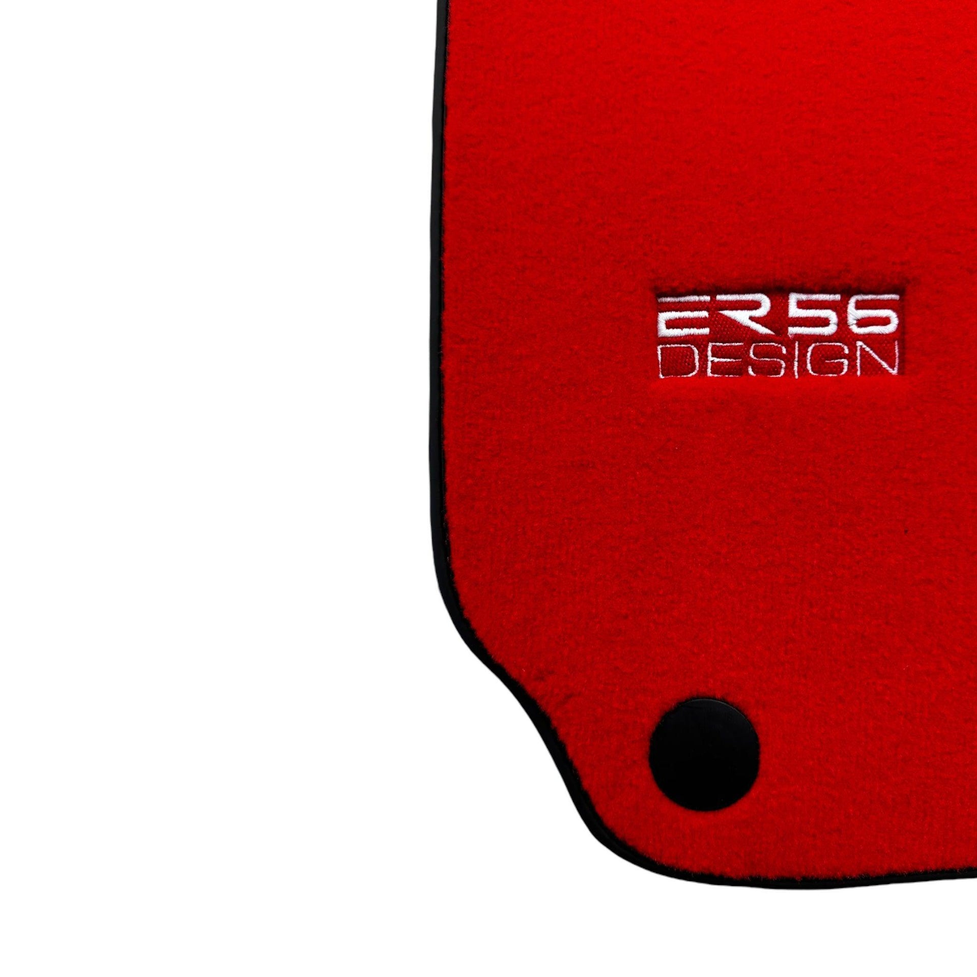 Red Floor Mats For Mercedes-Benz C-Class W204 (2007-2014) - AutoWin