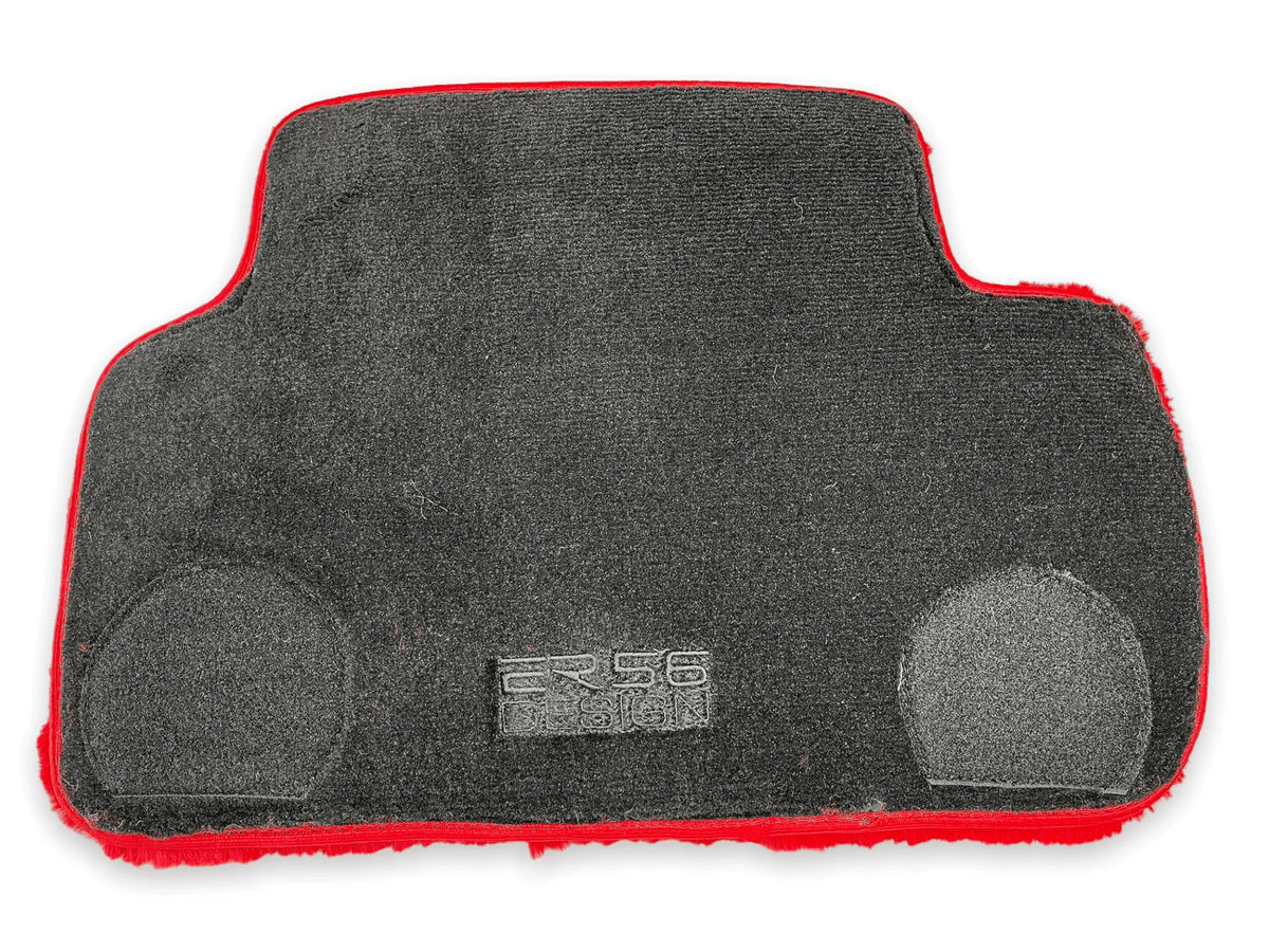 Red Sheepskin Floor Mats For Rolls Royce Phantom VIII (2017-2024) ER56 Design Brand