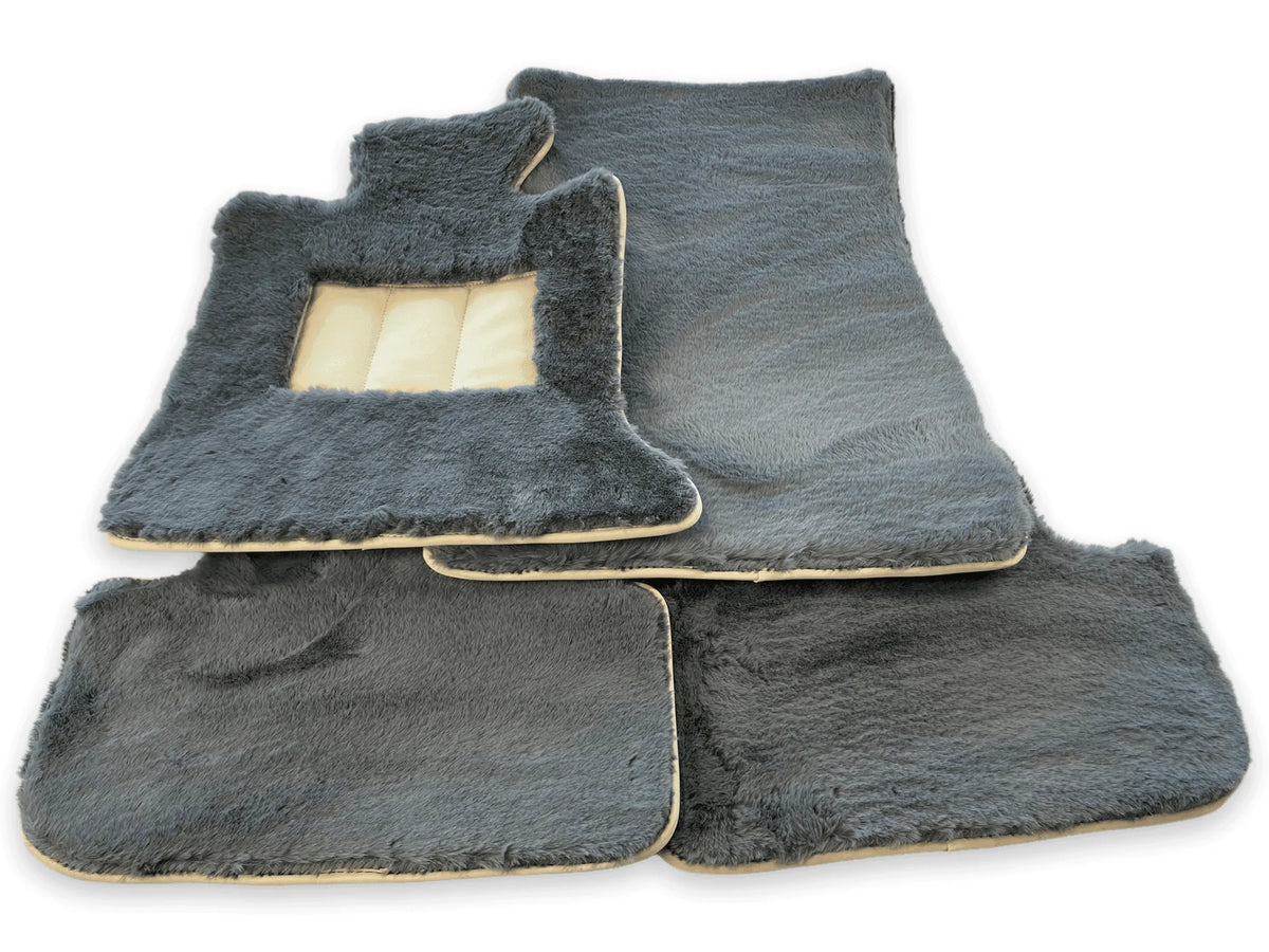 Sheepskin Floor Mats For Rolls Royce Ghost Series II (2021-2024) ER56 Design Brand - AutoWin
