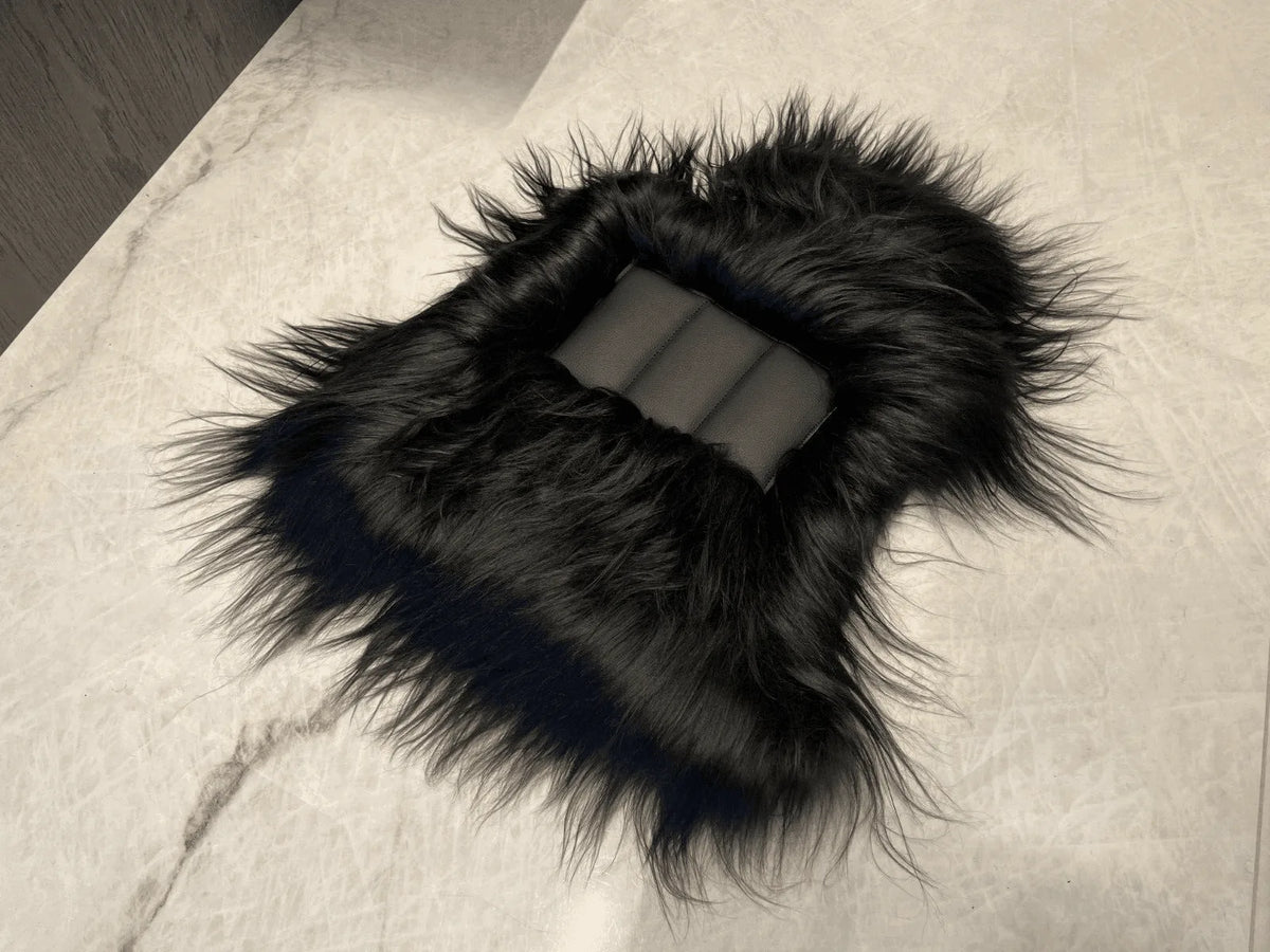Sheepskin Floor Mats For Rolls Royce Phantom VIII (2017-2024) ER56 Design Brand - AutoWin