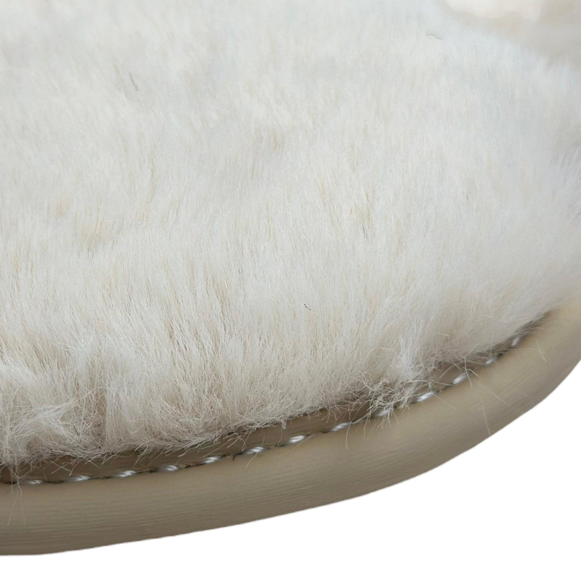 White Sheepskin Floor Mats for Bentley Continental GT (2018-2023) ER56 Design - AutoWin