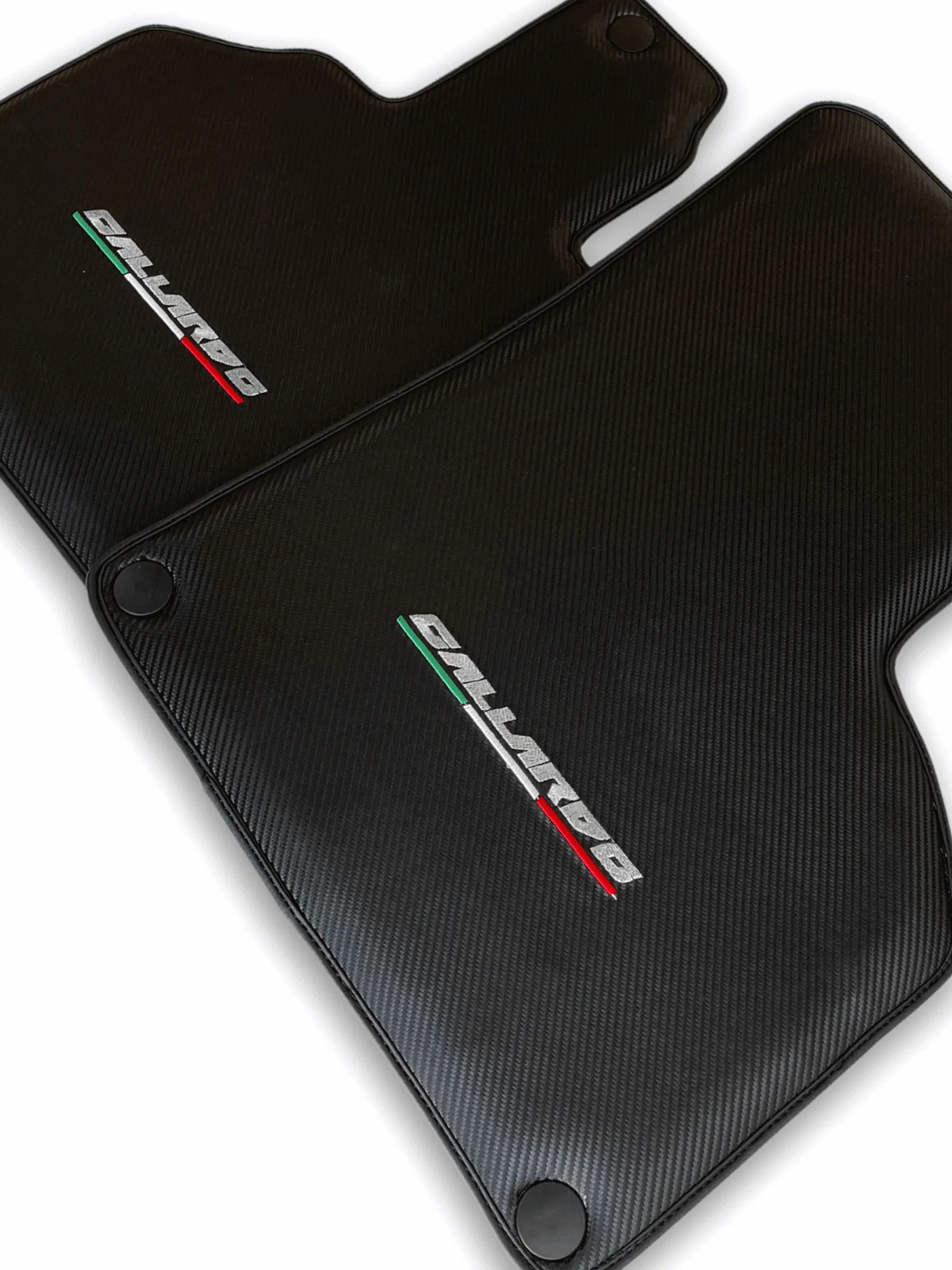 Floor Mats for Lamborghini Gallardo Carbon Fiber Leather - AutoWin