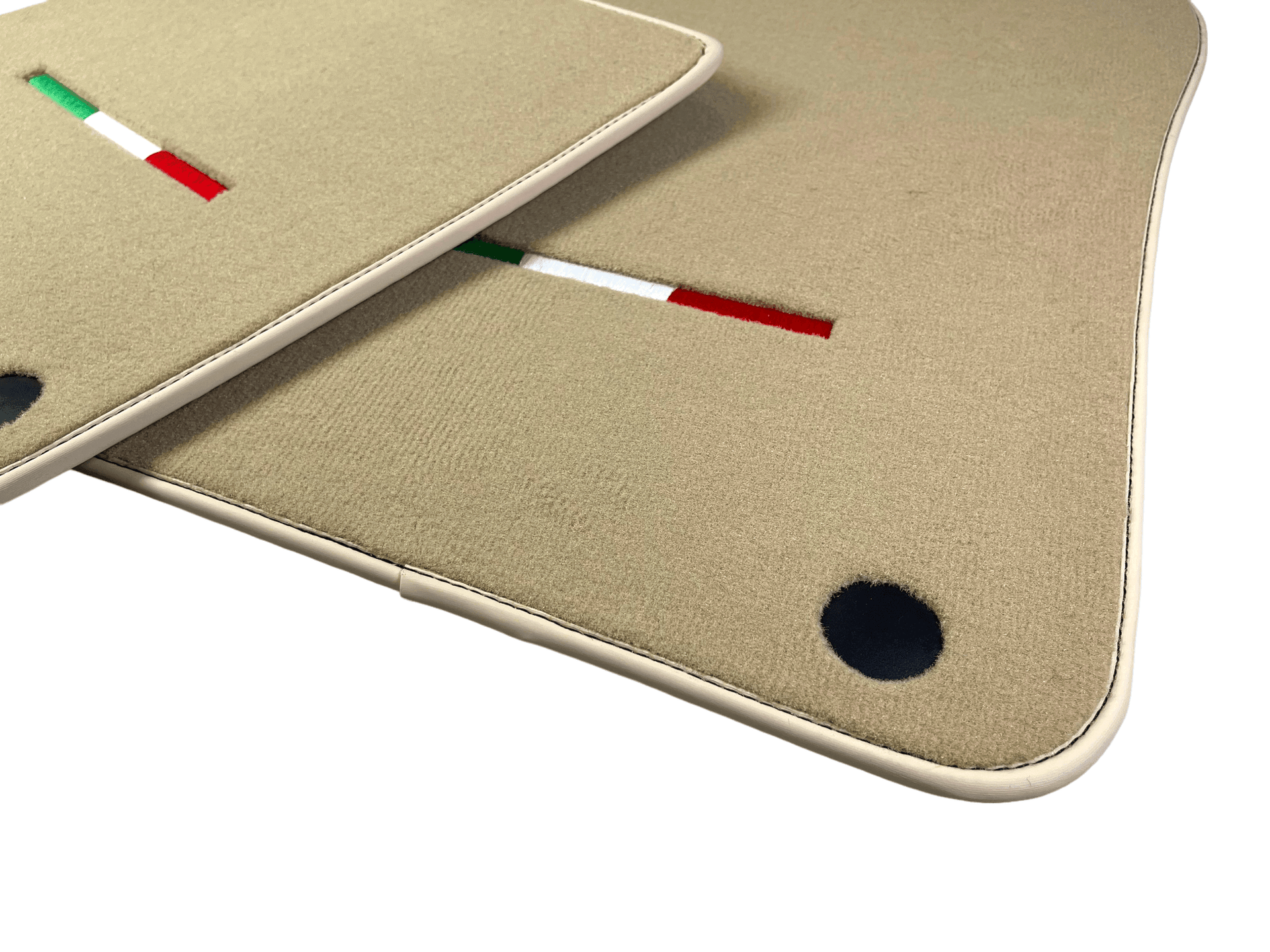 Beige Floor Mats For Ferrari 599 Coupe 2006-2012 Italian Edition - AutoWin