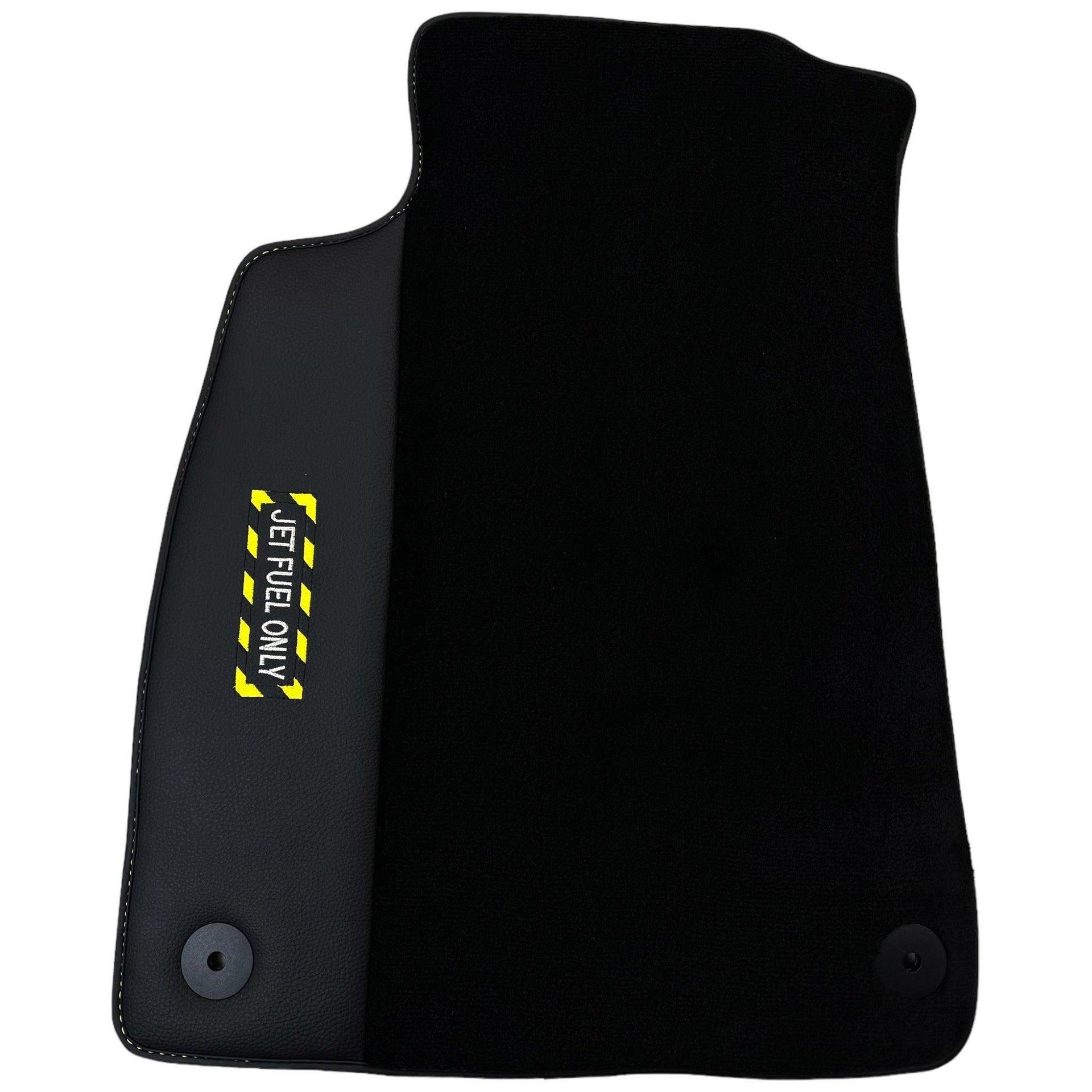 Black Floor Mats for Audi A8 D3 Long (2002-2010) | Fighter Jet Edition - AutoWin