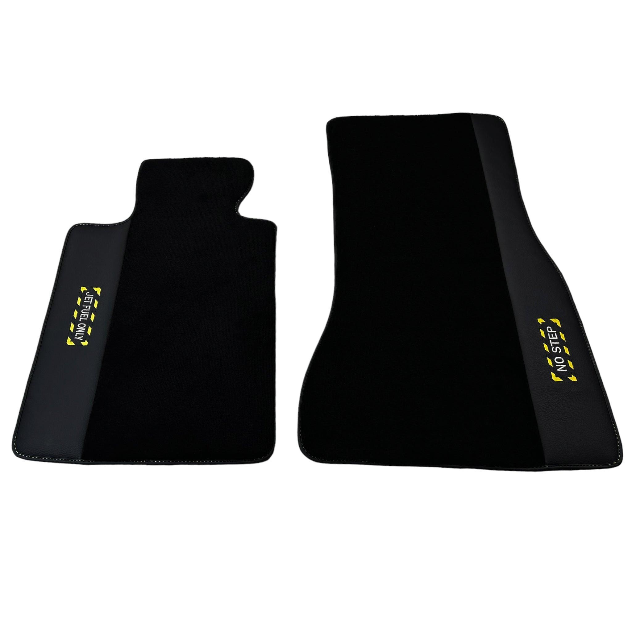 Black Floor Mats For BMW 1 Series E81 | Fighter Jet Edition - AutoWin