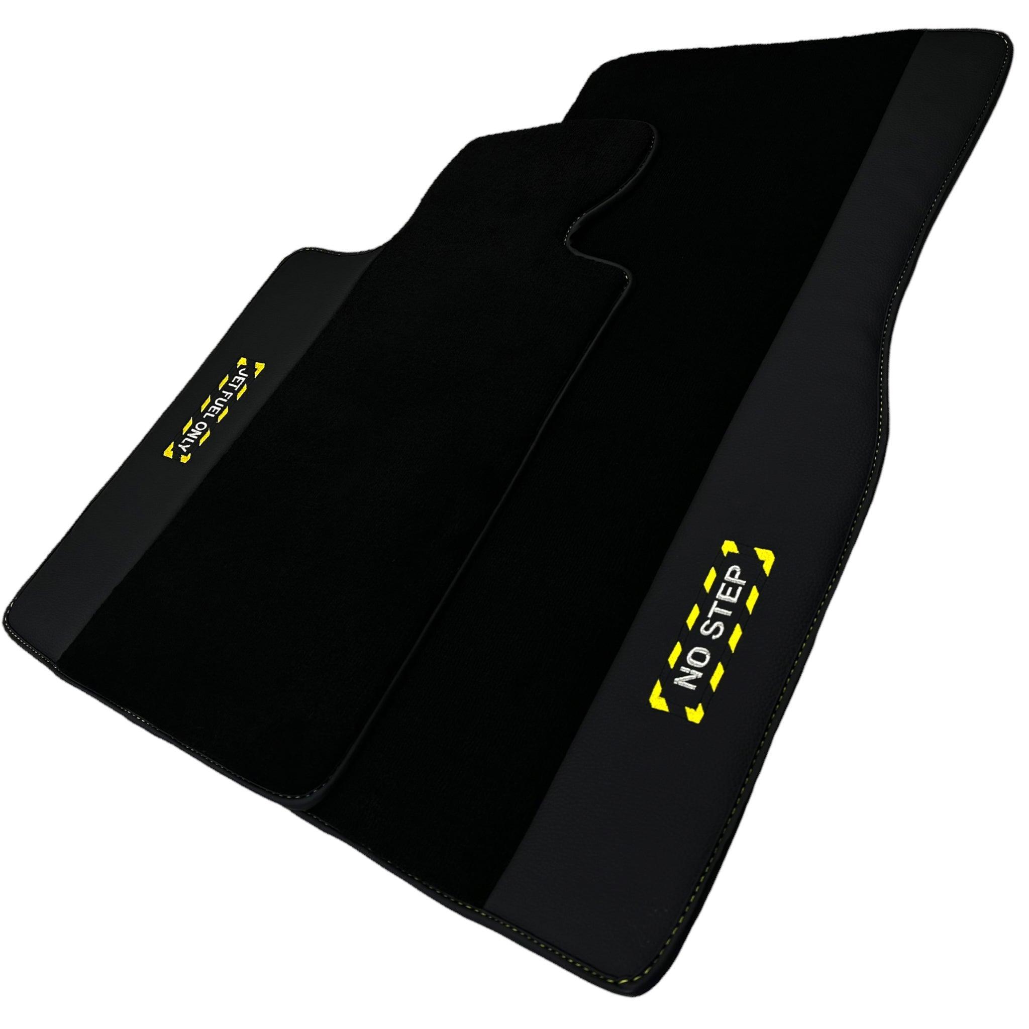 Black Floor Mats For BMW 1 Series E81 | Fighter Jet Edition - AutoWin