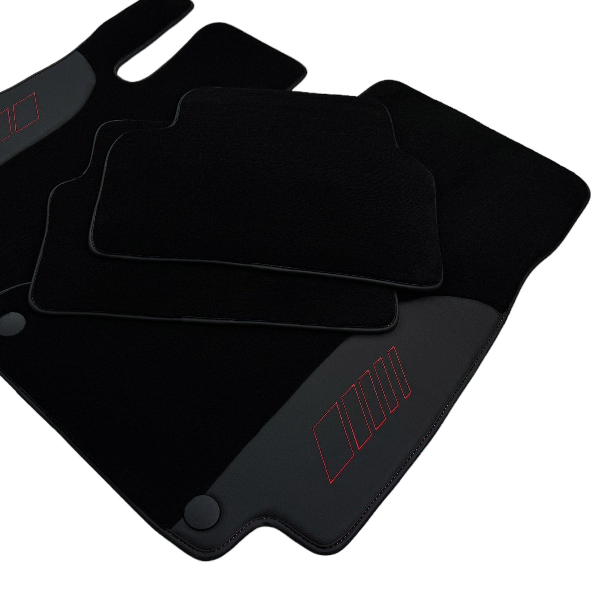 Black Floor Mats For Mercedes Benz EQS-Class X296 (2022-2023) | AutoWin Edition - AutoWin