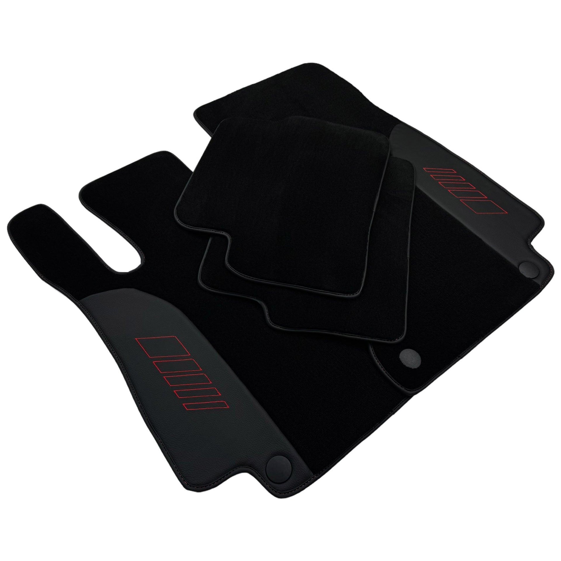 Black Floor Mats For Mercedes Benz S-Class C126 Coupe (1981-1991) | AutoWin Edition - AutoWin