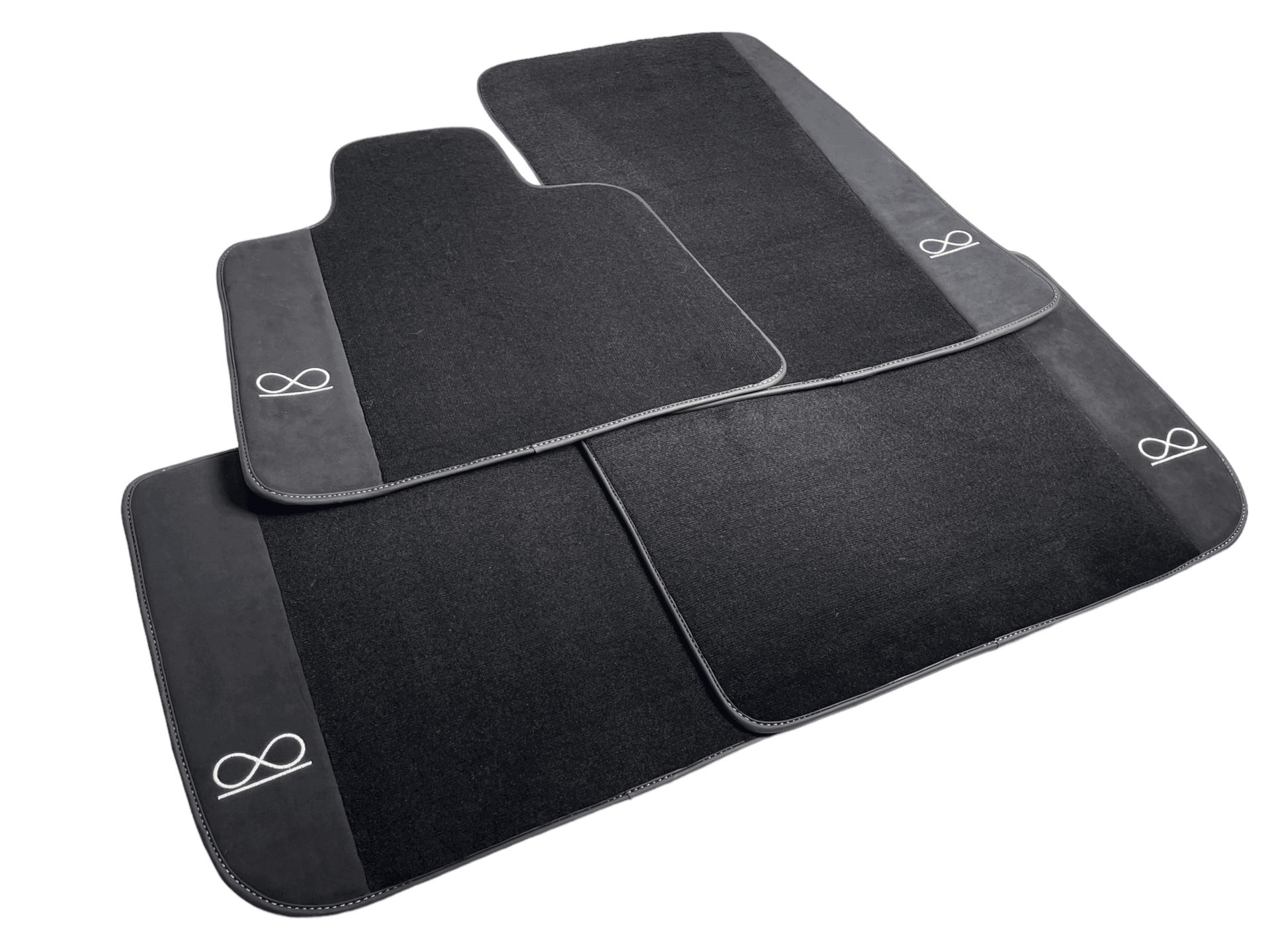 Black Floor Mats For Rolls Royce Black Badge Dawn - AutoWin