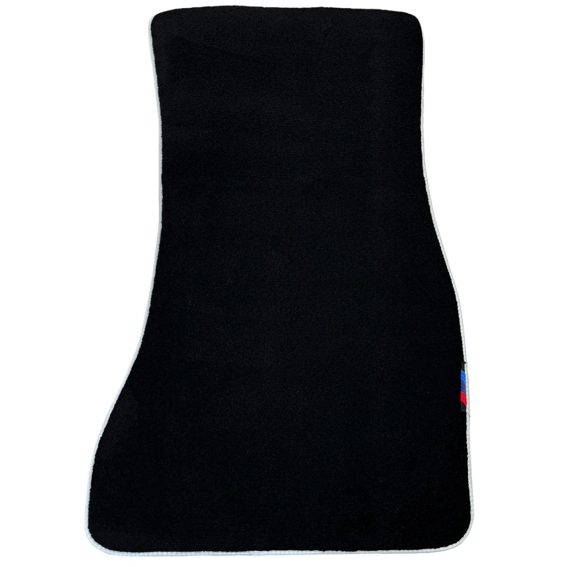 Black Mats For BMW M3 E46 | White Trim - AutoWin