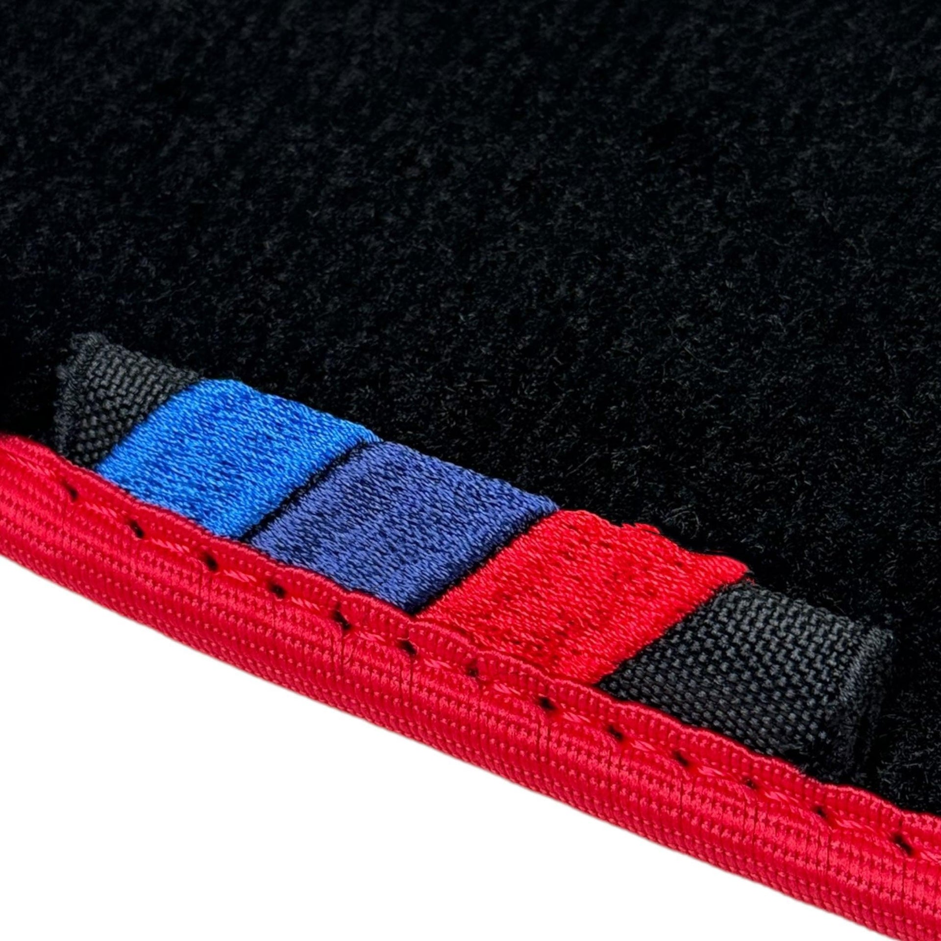 Black Mats For BMW M6 F13 Coupe | Red Trim - AutoWin