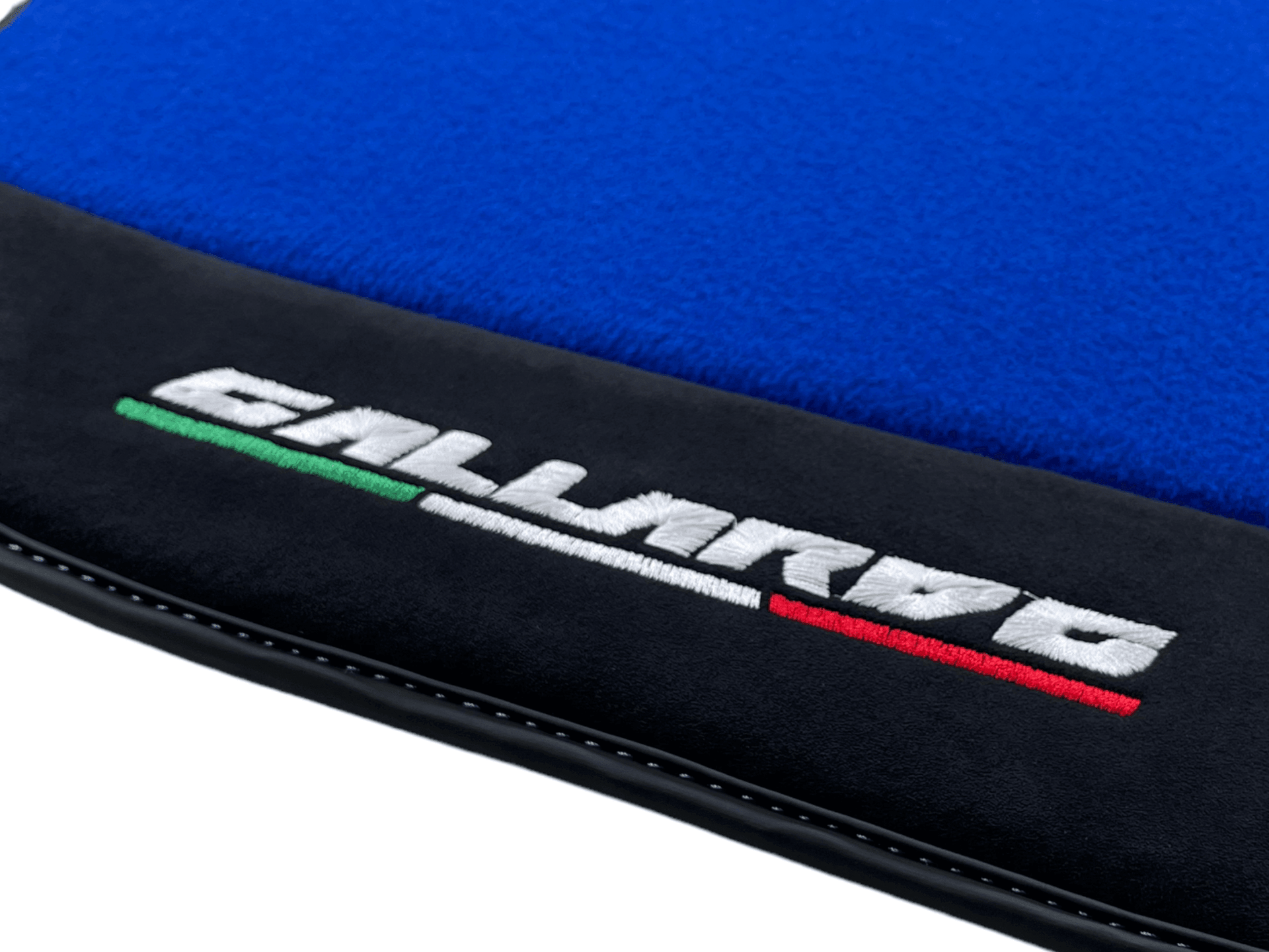 Blue Floor Mats for Lamborghini Gallardo With Alcantara Leather - AutoWin