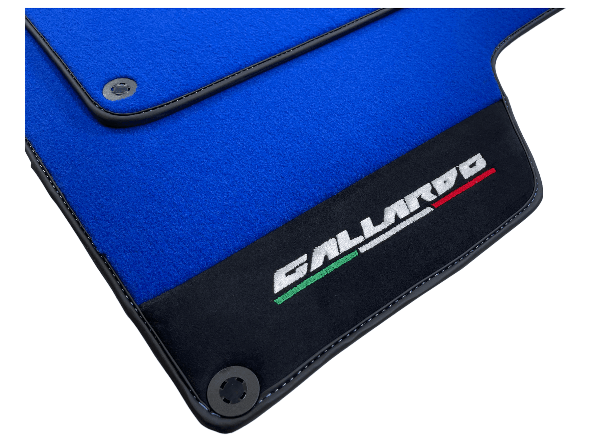 Blue Floor Mats for Lamborghini Gallardo With Alcantara Leather - AutoWin