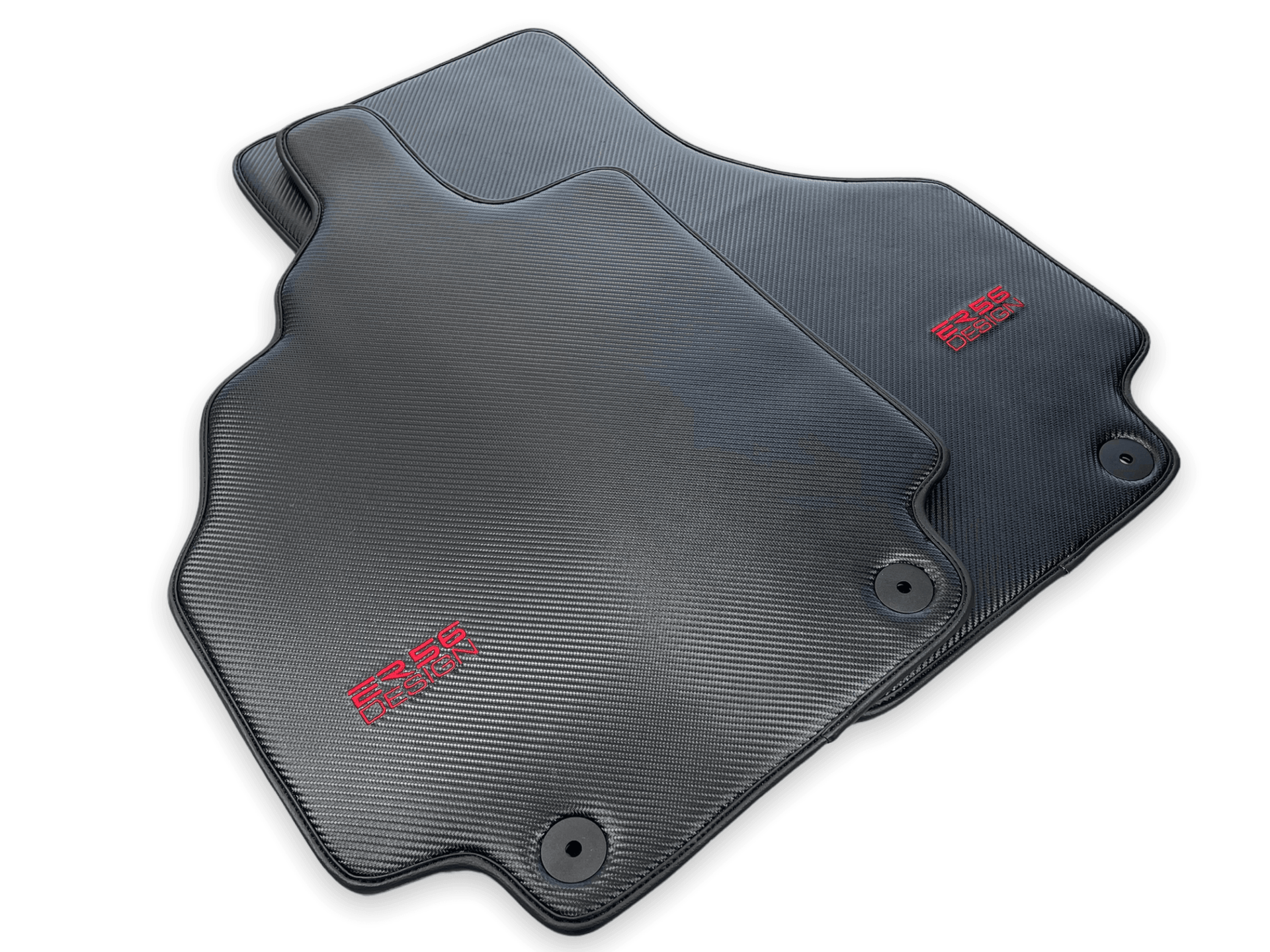 Carbon Fiber Leather Floor Mats for Audi R8 (2007-2015) - AutoWin