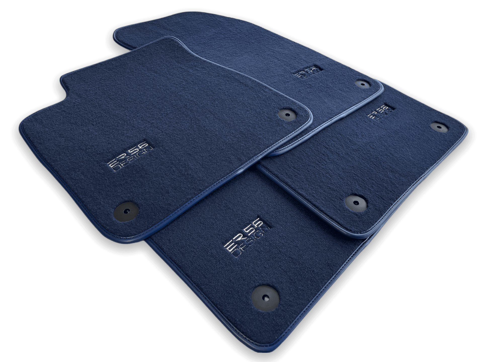 Dark Blue Floor Mats for Audi Q8 e-tron (2023-2025) | ER56 Design - AutoWin