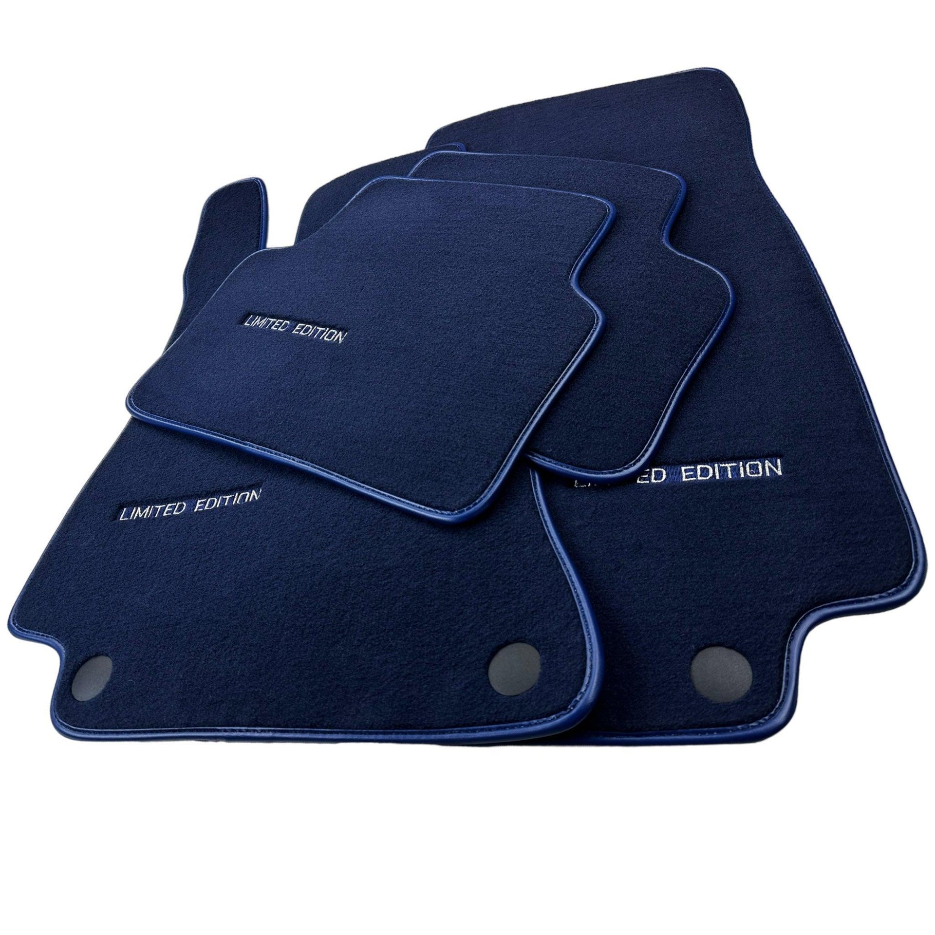 Dark Blue Floor Mats For Mercedes Benz A-Class W177 Hybrid (2019-2023) | Limited Edition - AutoWin