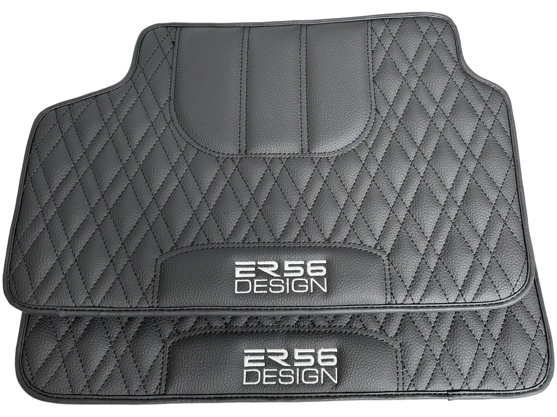 Floor Mats For BMW 3 Series E36 4-door Sedan Black Leather Er56 Design - AutoWin