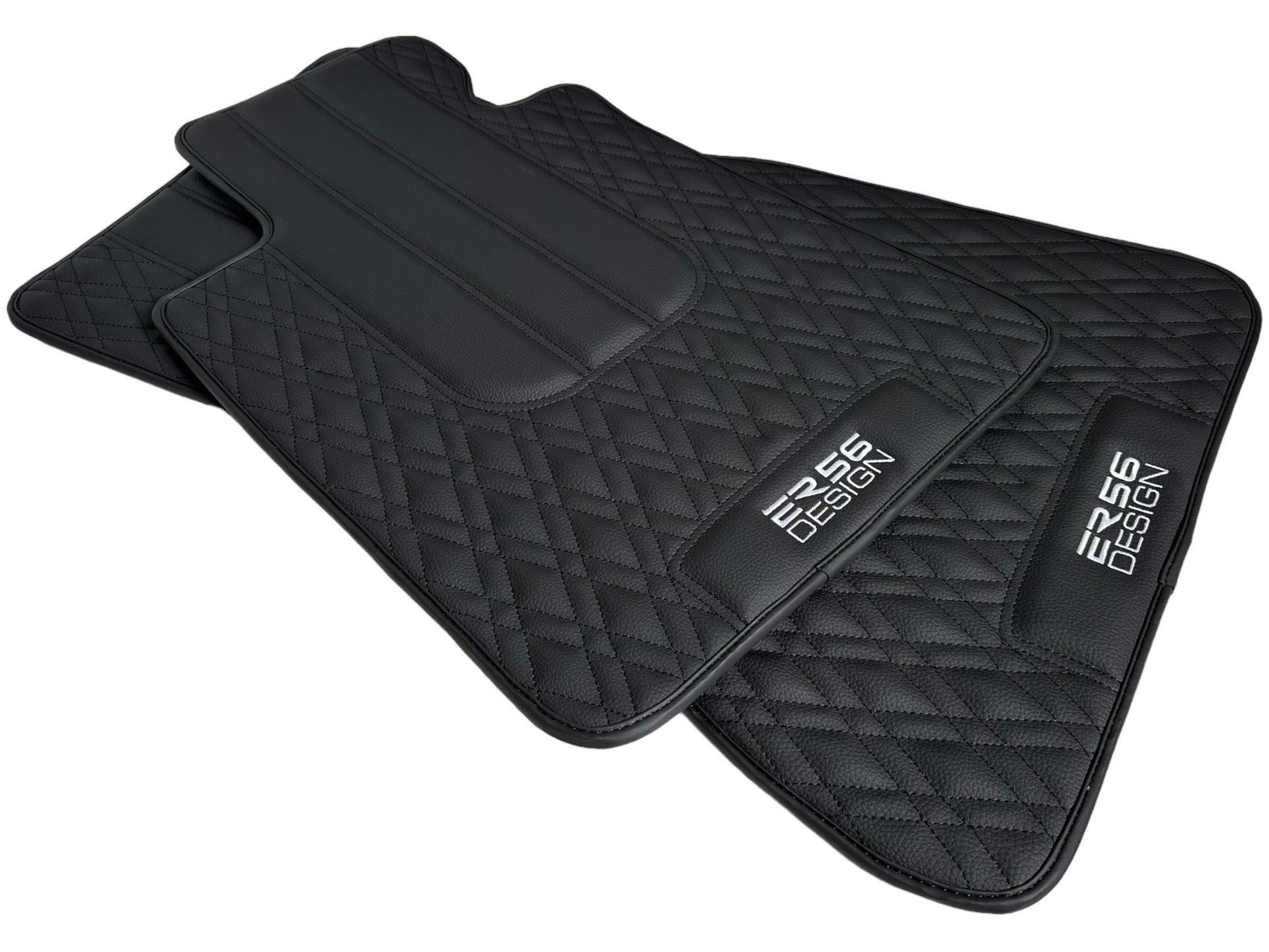 Floor Mats For BMW 5 Series E28 Sedan Black Leather Er56 Design - AutoWin