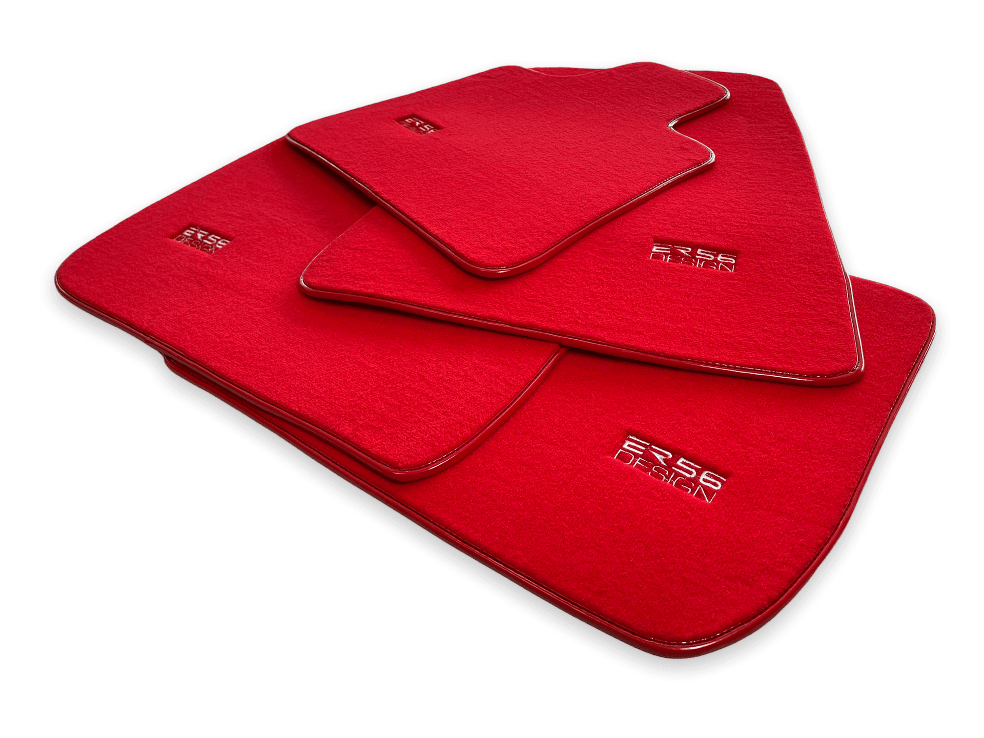 Floor Mats For Rolls Royce Phantom Drophead Coupe 2007–2016 Red Er56 Design - AutoWin