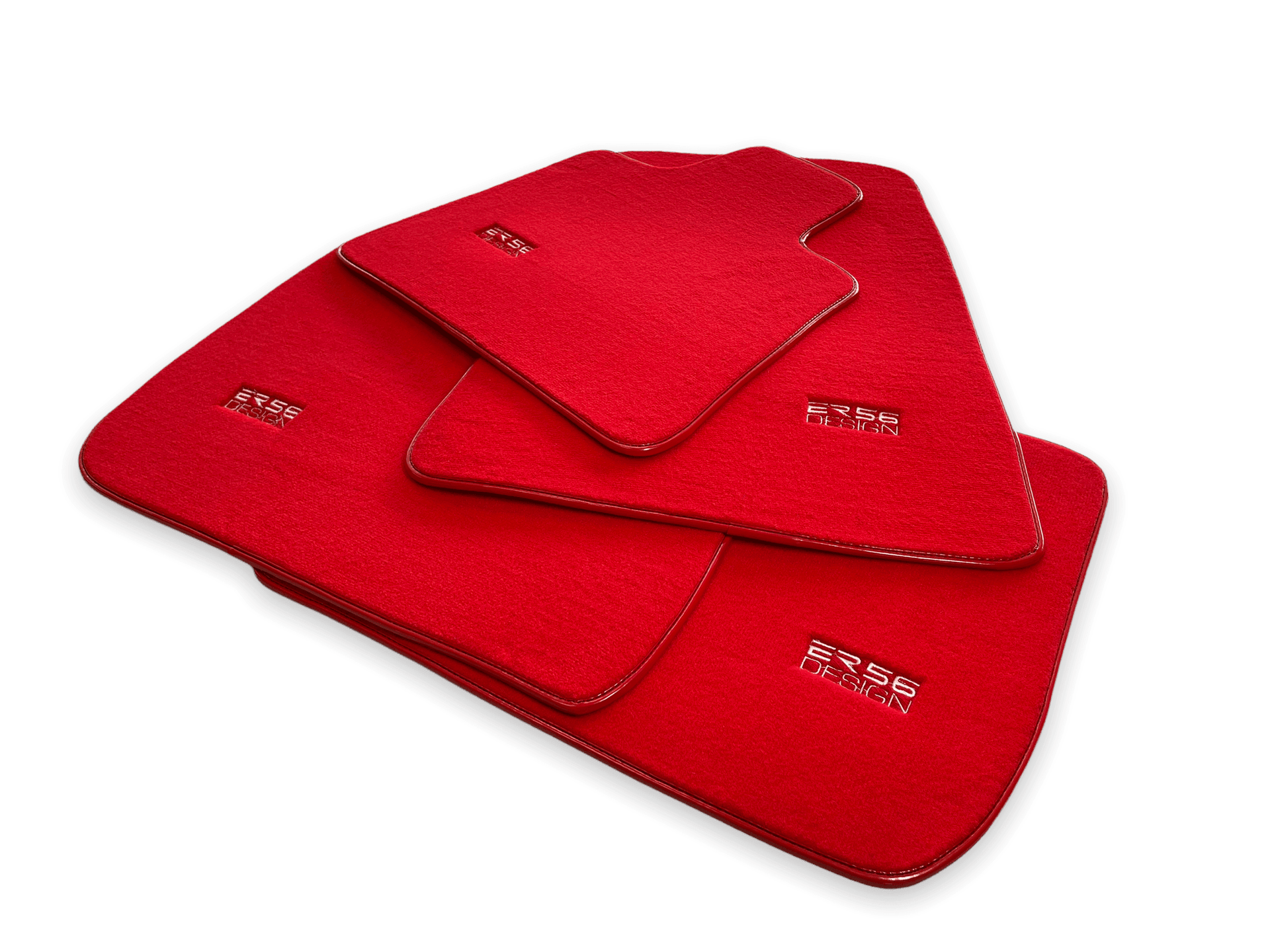 Floor Mats For Rolls Royce Phantom Drophead Coupe 2007–2016 Red Er56 Design - AutoWin