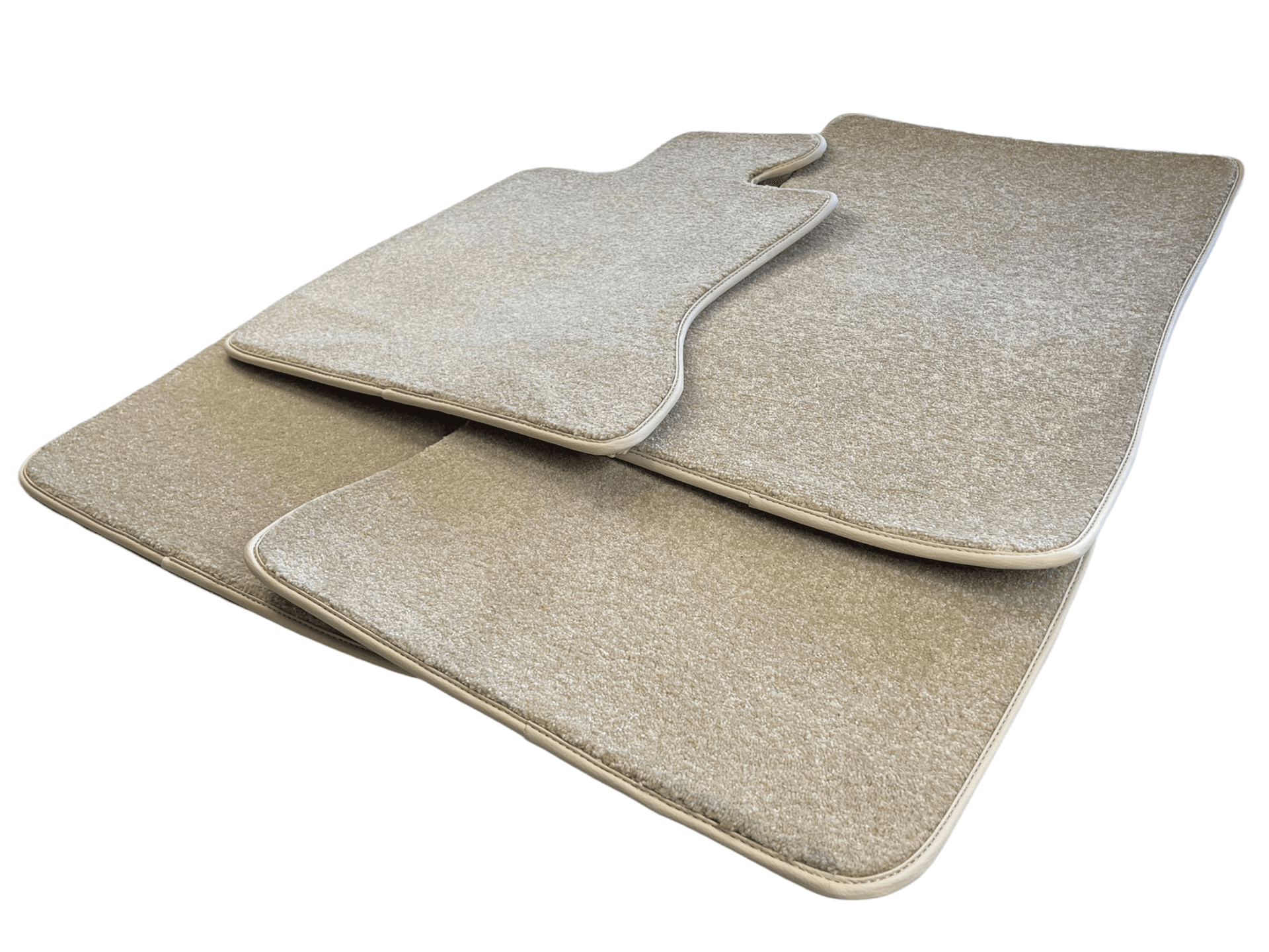 Floor Mats For Rolls Royce Shadow 1965-1977 Beige Luxury Quality - AutoWin